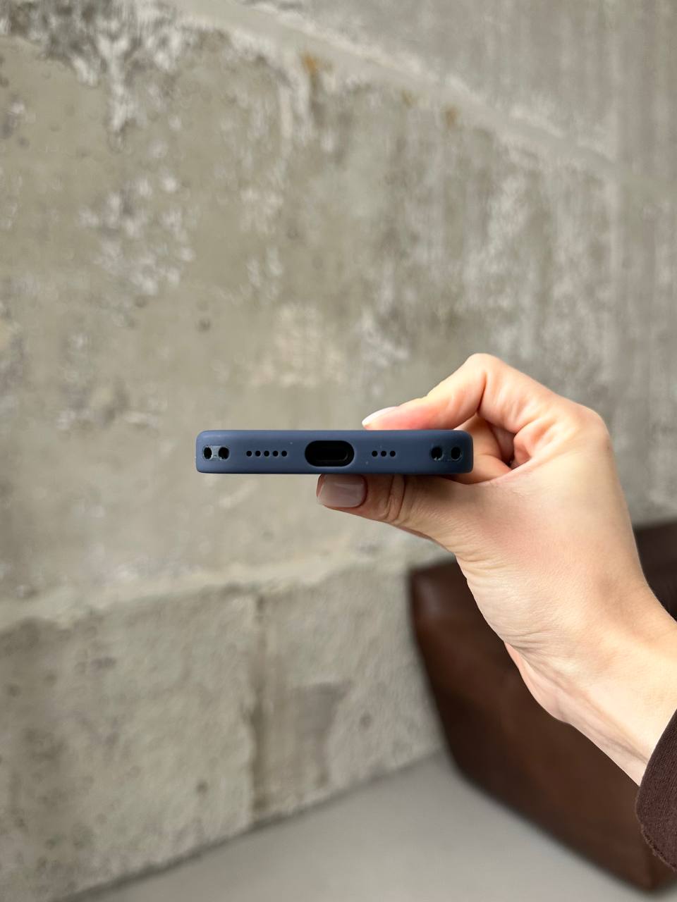 Чохол Silicone case з Magsafe на iPhone 17 Anchor Blue (02)