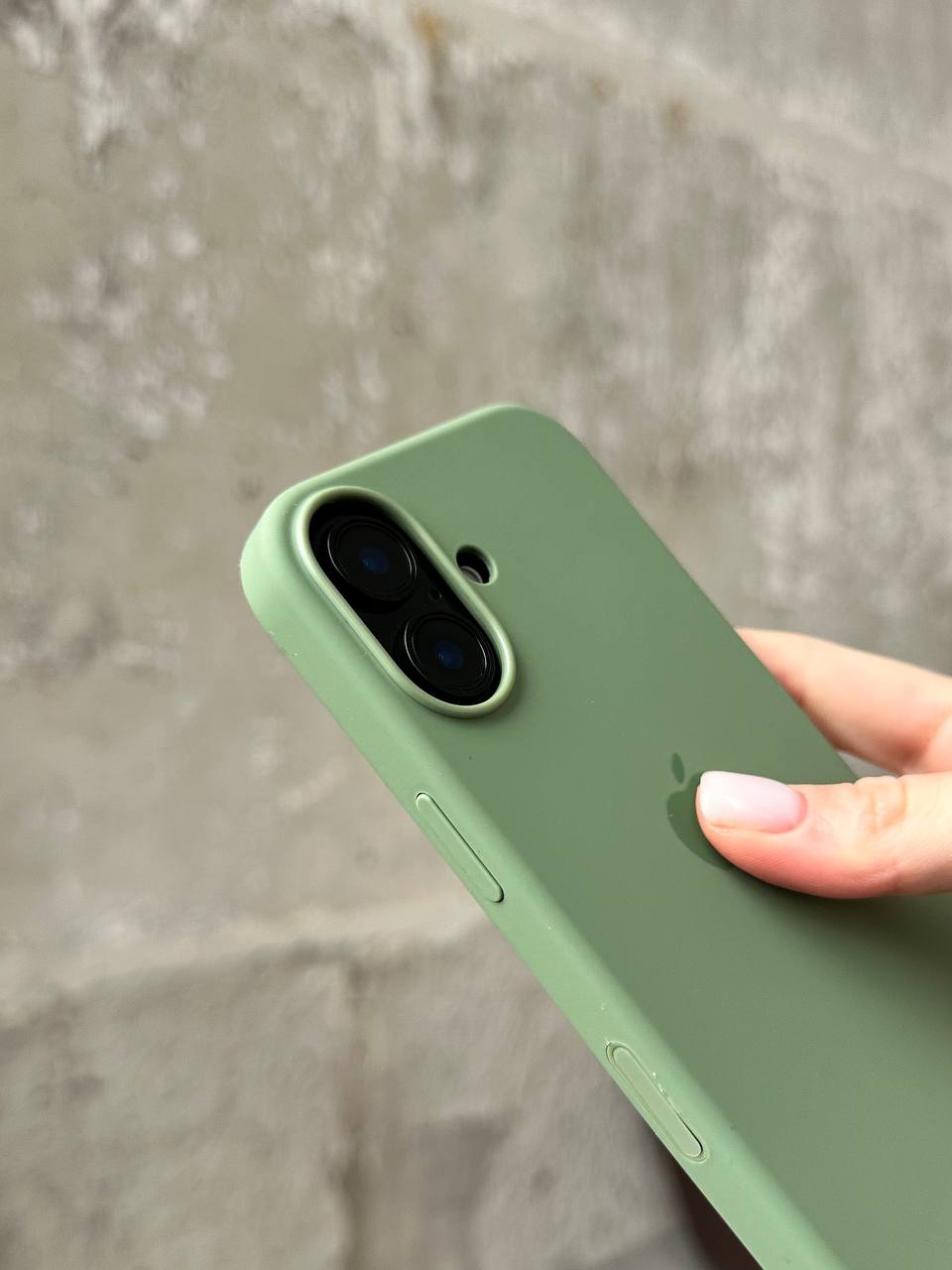 Чехол Silicone case с Magsafe на iPhone 17 Light Moss (07)