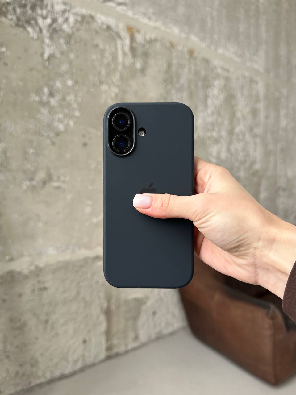 Чохол Silicone case з Magsafe на iPhone 17 Black (01)