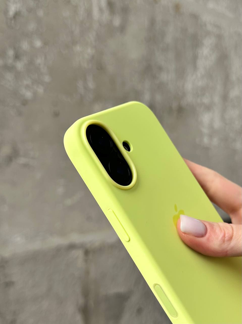 Чохол Silicone case з Magsafe на iPhone 17 Neon Yellow (03)