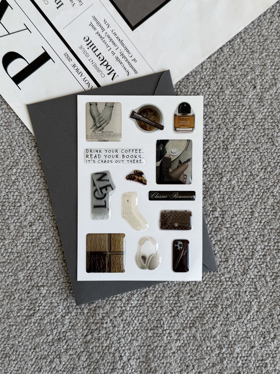 Объемный 3D стикерпак "Coffee"