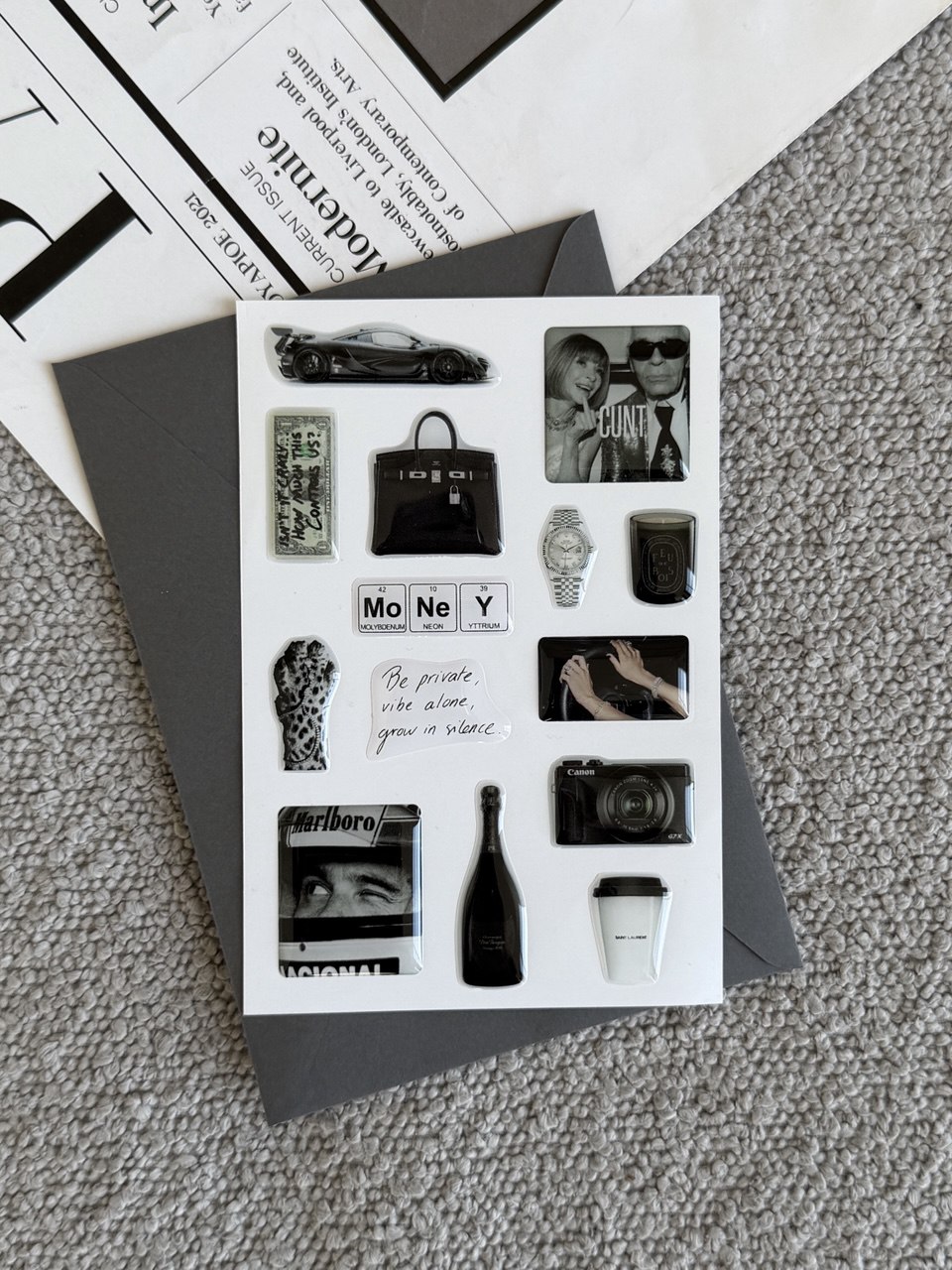 Объемный 3D стикерпак "Money"