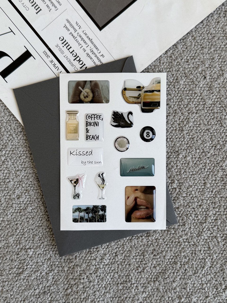 Объемный 3D стикерпак "Sun"