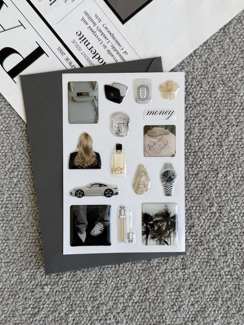 Объемный 3D стикерпак "Gold"