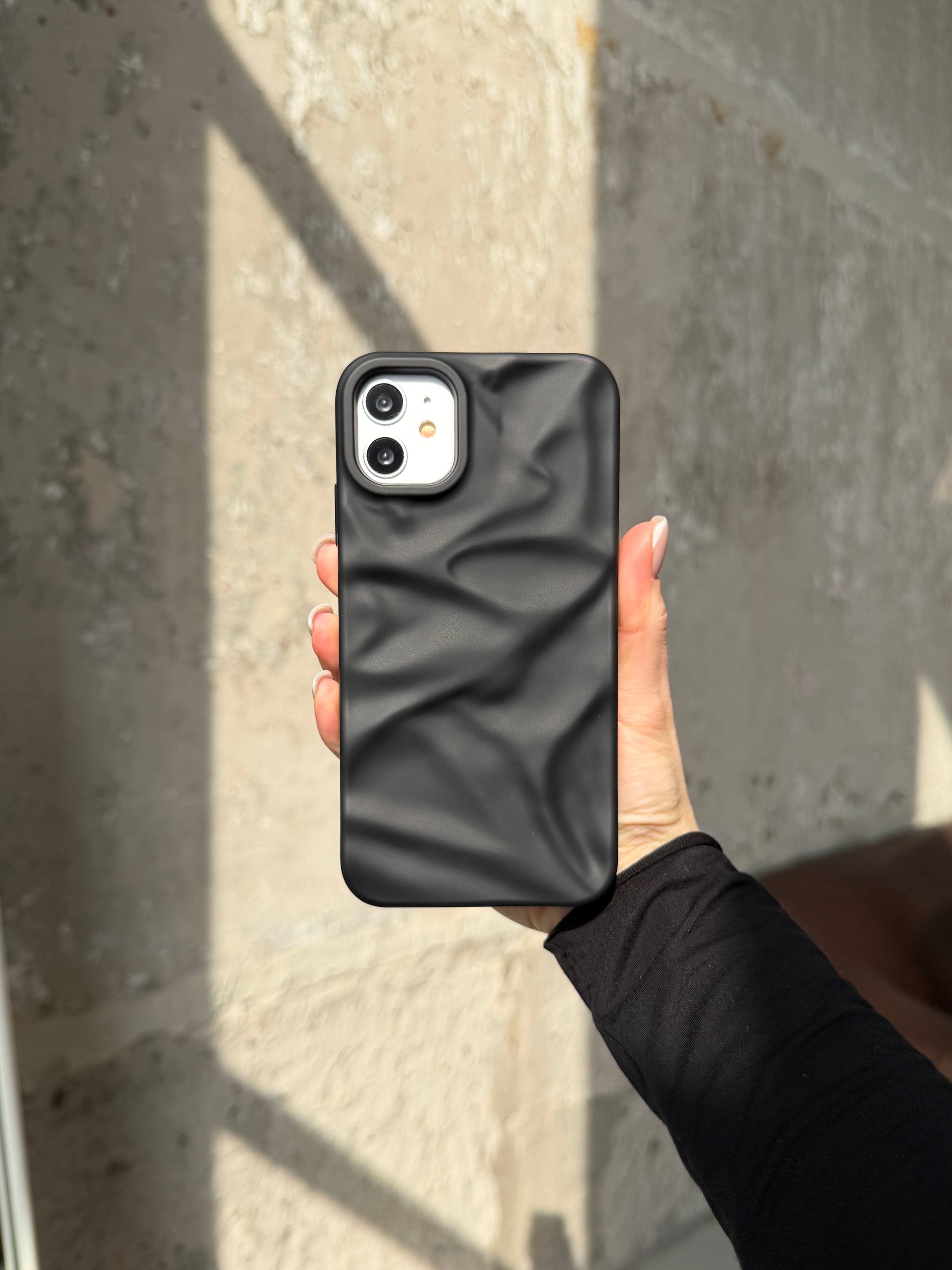 Чехол матовый волнистый Wave Case для iPhone 11 Black (07)