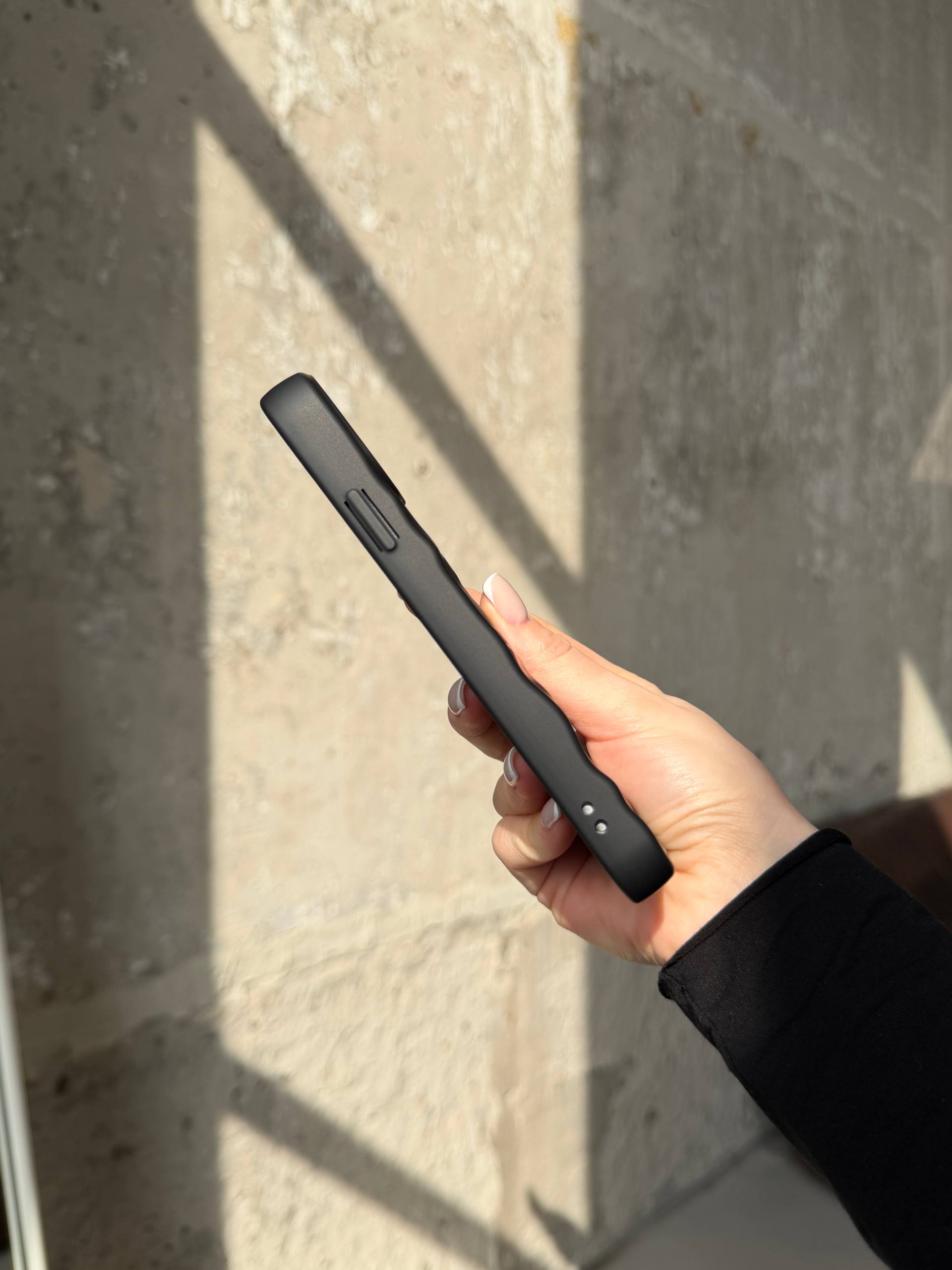 Чехол матовый волнистый Wave Case для iPhone 11 Black (07)