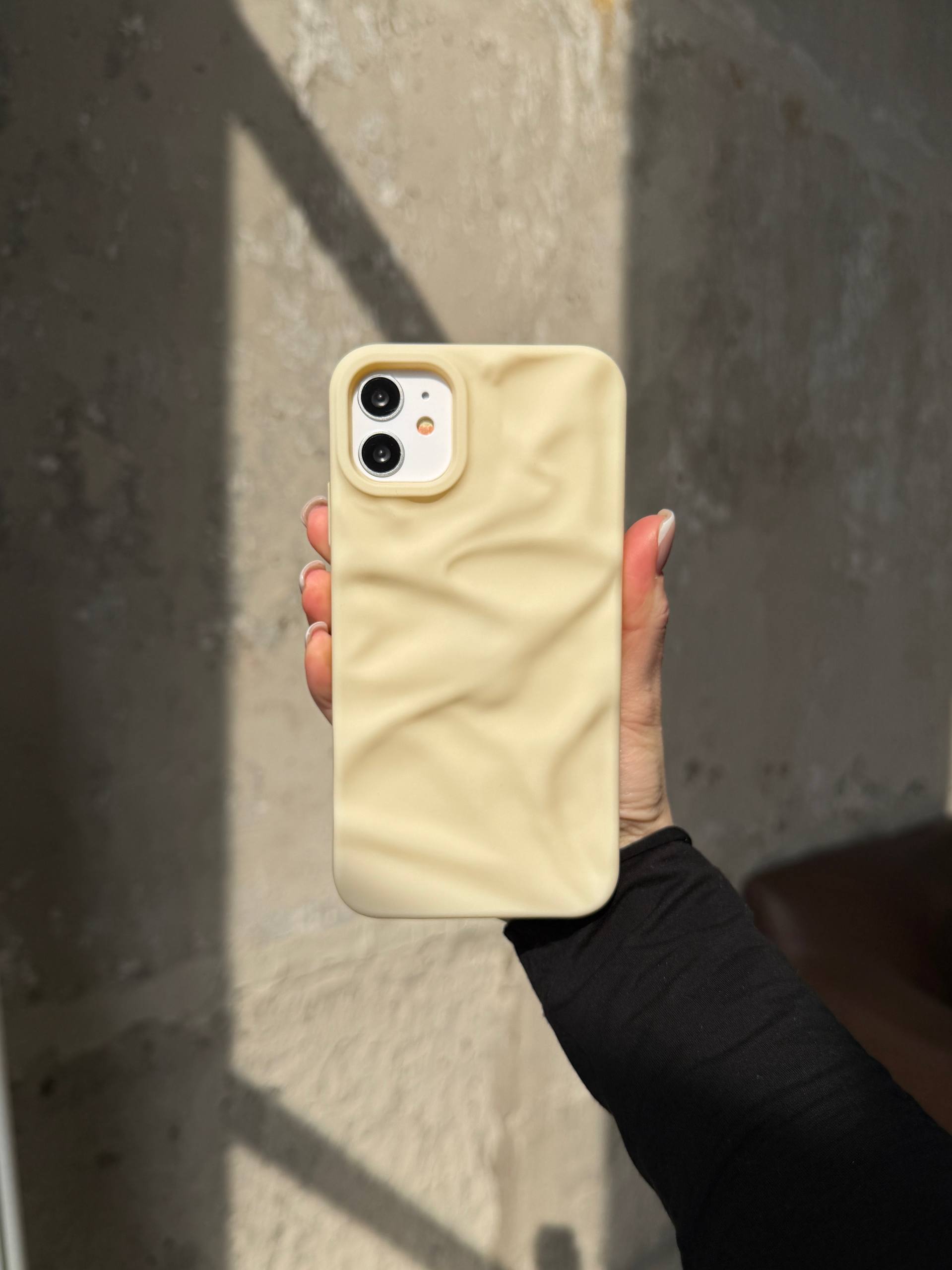 Чехол матовый волнистый Wave Case для iPhone 11 Beige (01)