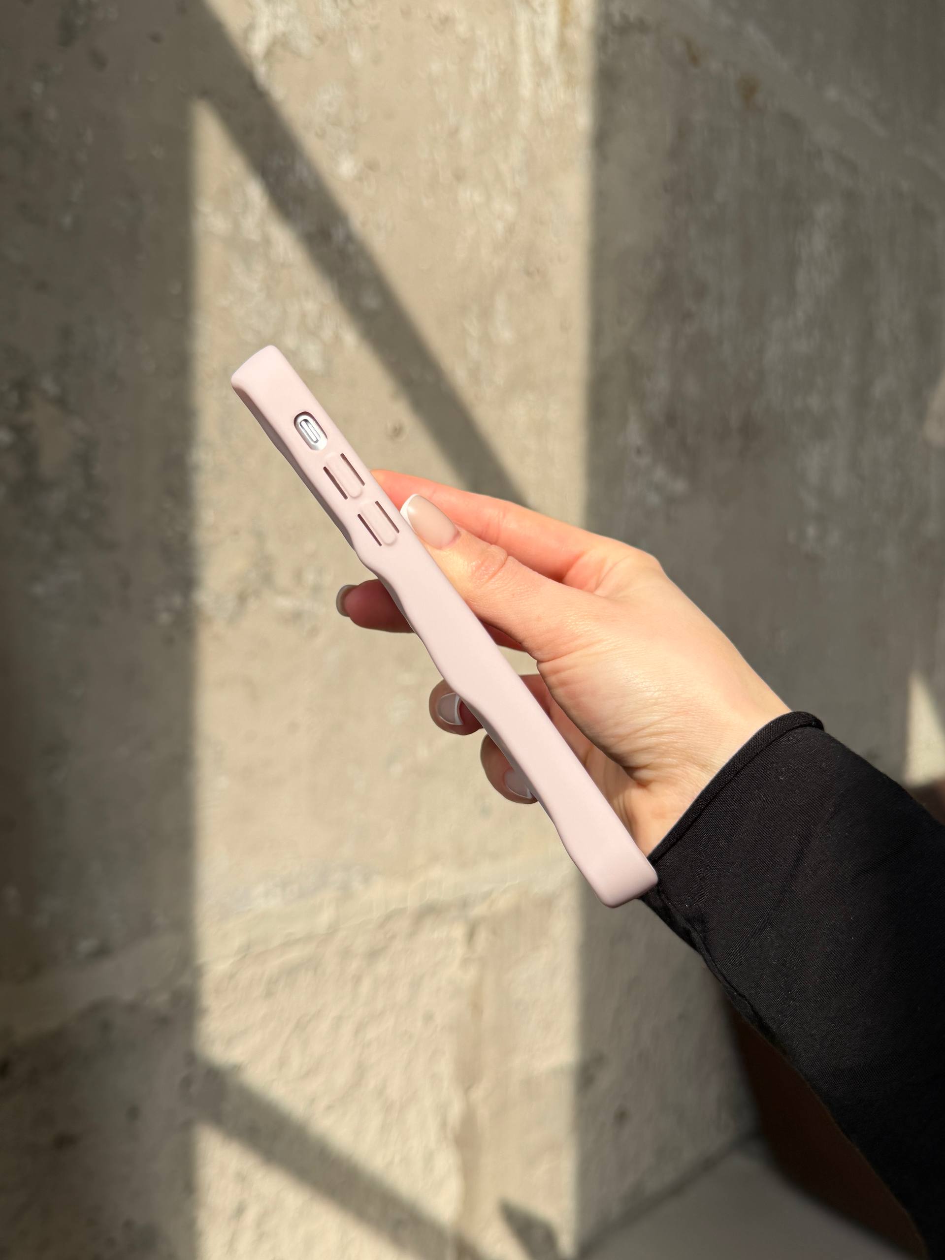 Чехол матовый волнистый Wave Case для iPhone 11 Chalk Pink (04)