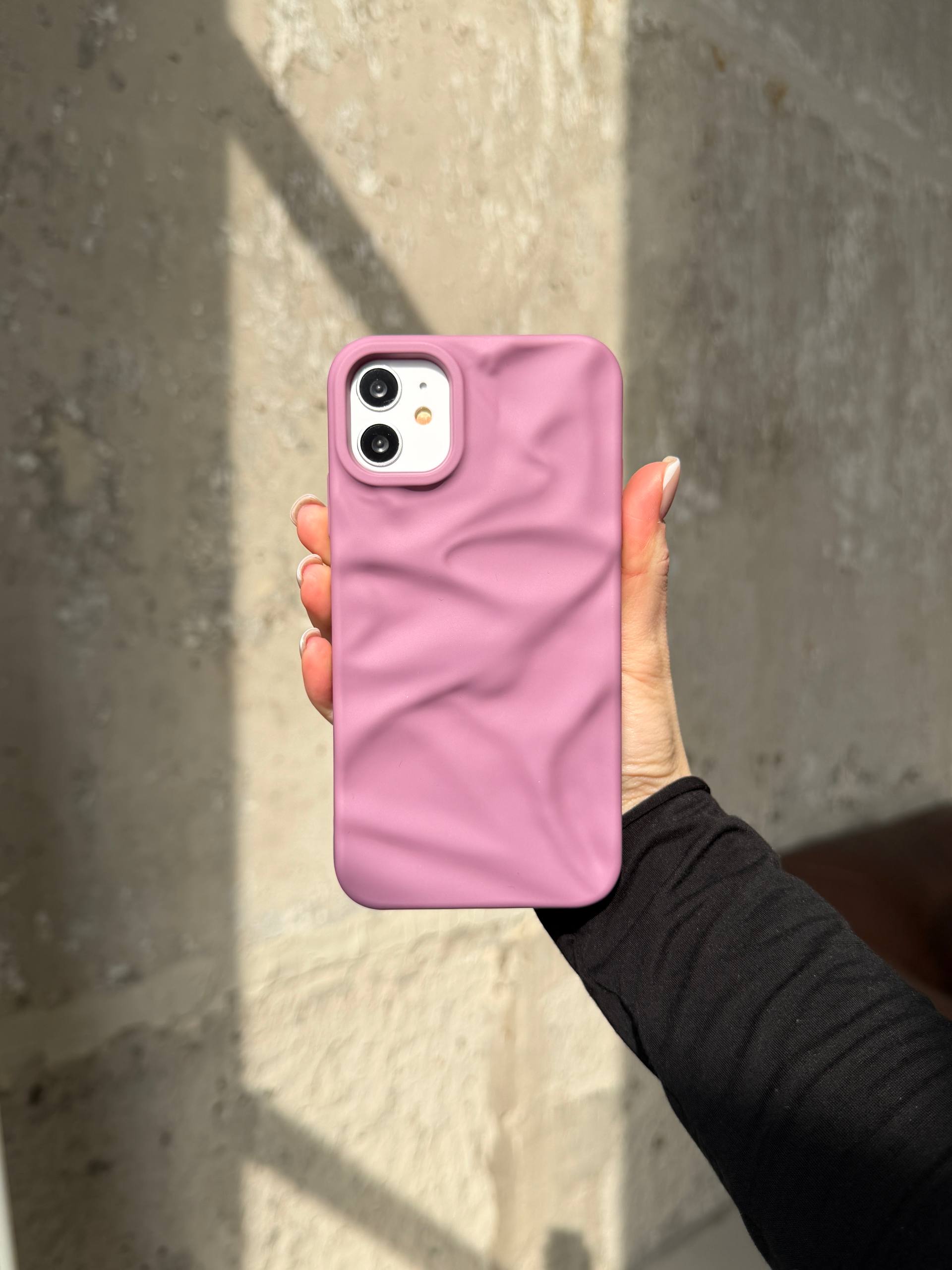 Чехол матовый волнистый Wave Case для iPhone 11 Mauve (08)