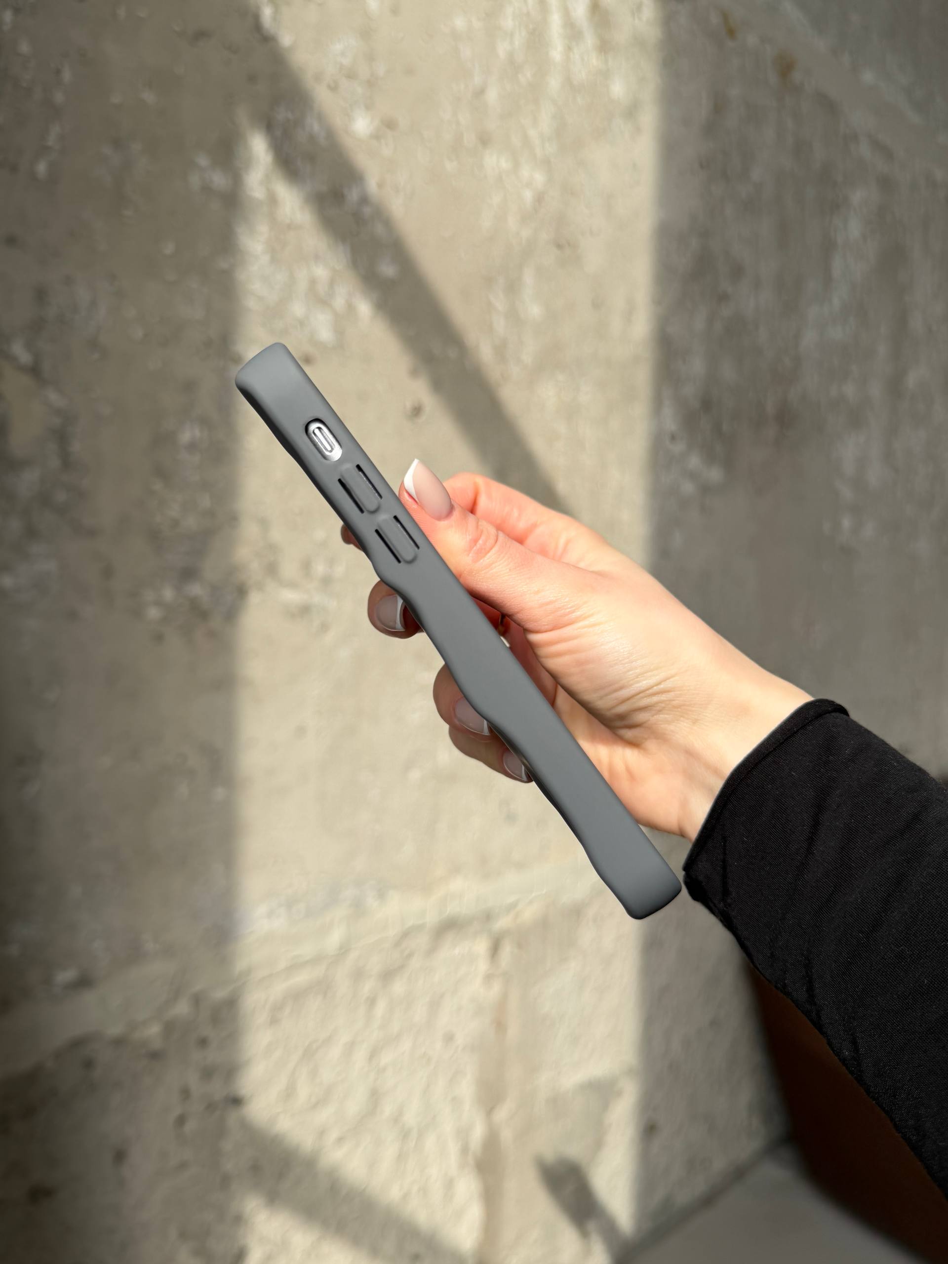 Чехол матовый волнистый Wave Case для iPhone 11 Grey (02)