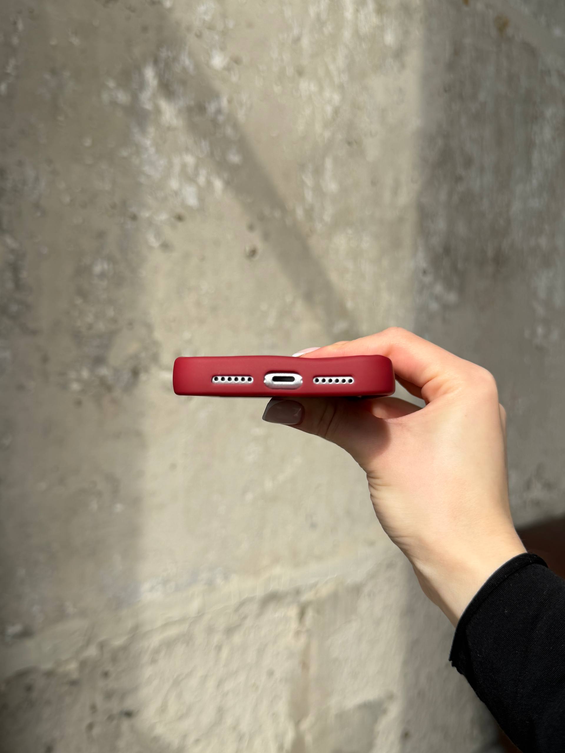 Чехол матовый волнистый Wave Case для iPhone 11 Wine Red (10)