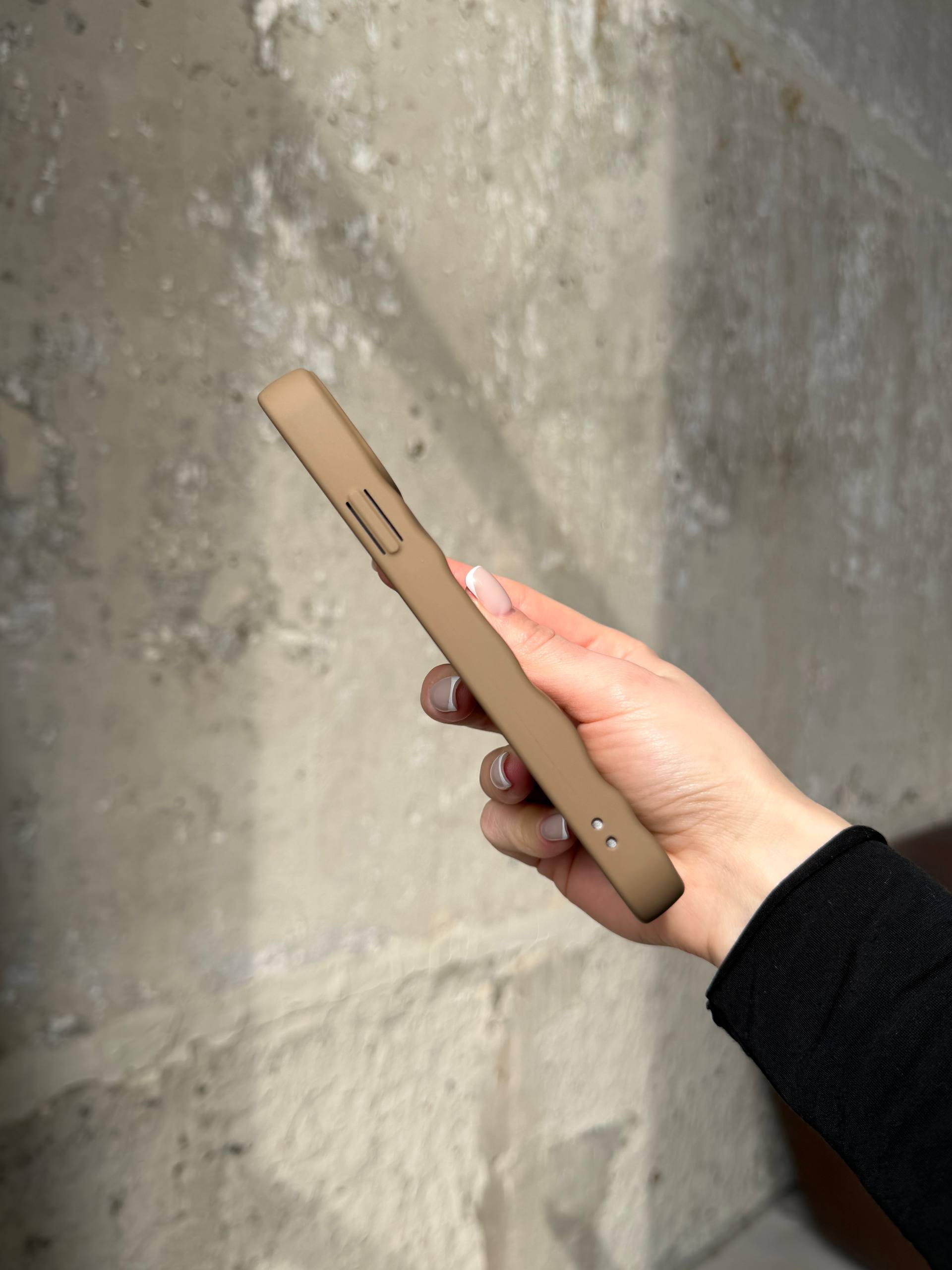 Чехол матовый волнистый Wave Case для iPhone 11 Milk Chocolate (05)