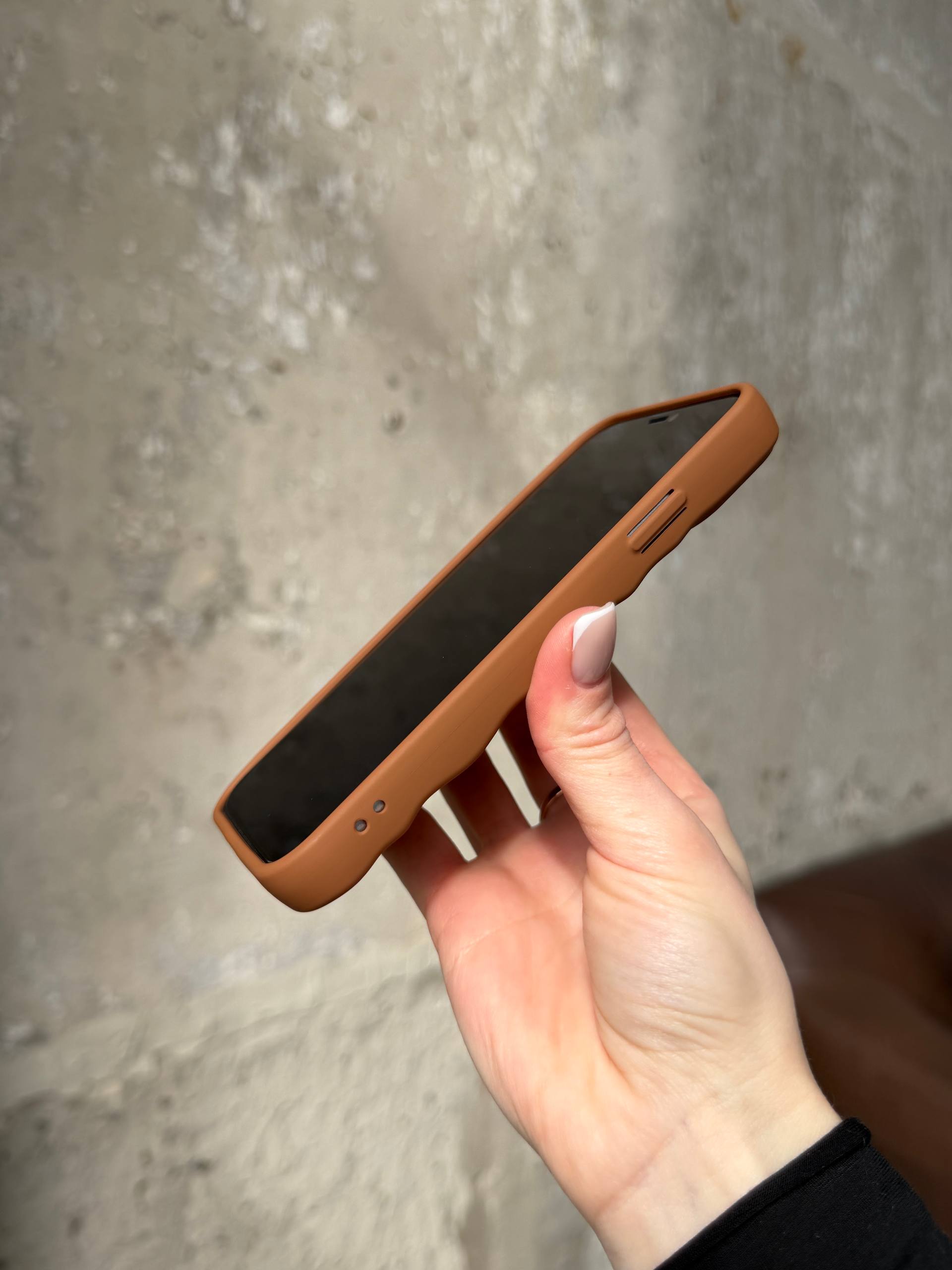 Чехол матовый волнистый Wave Case для iPhone 11 Brown (03)