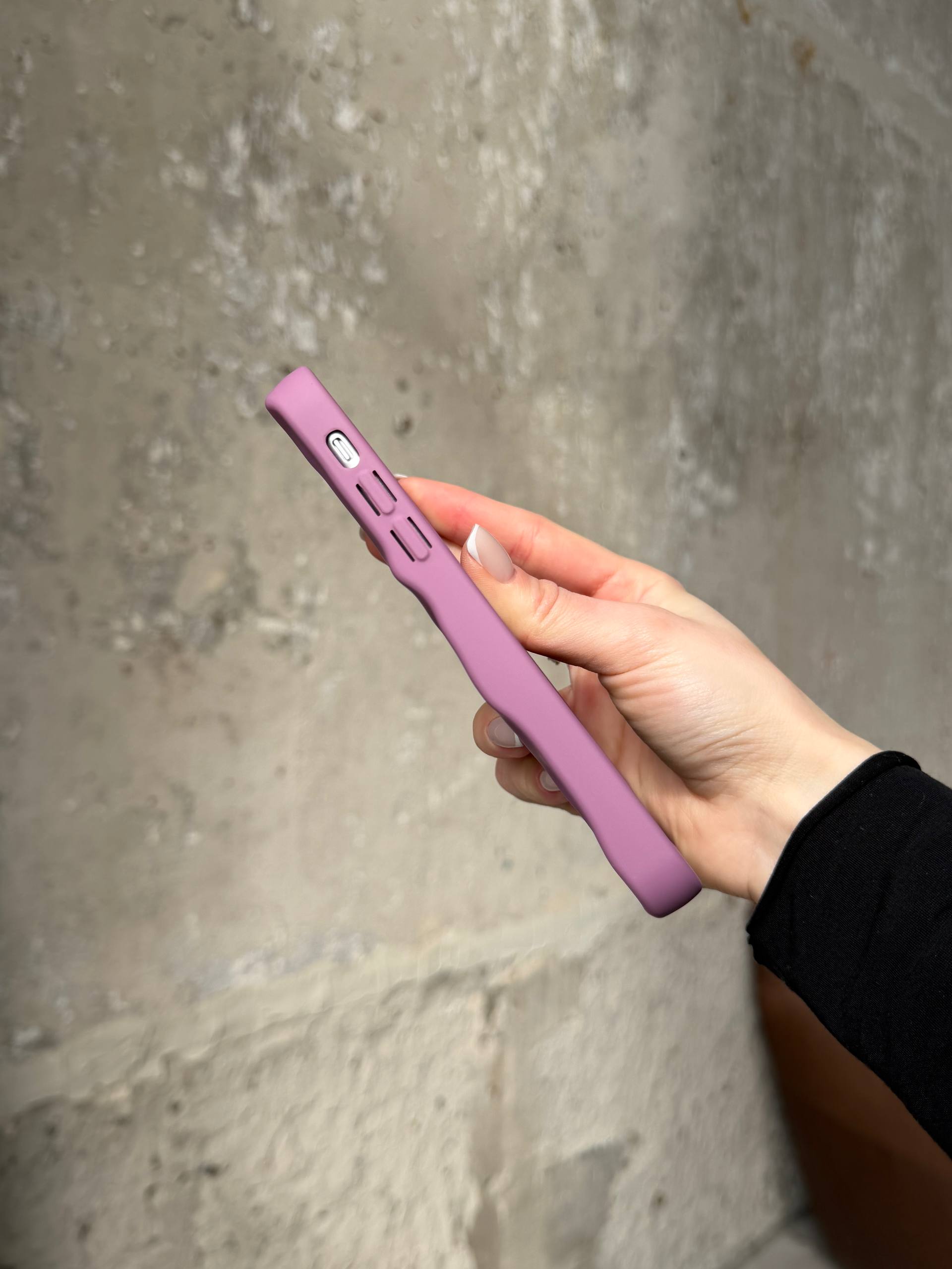 Чехол матовый волнистый Wave Case для iPhone 11 Mauve (08)