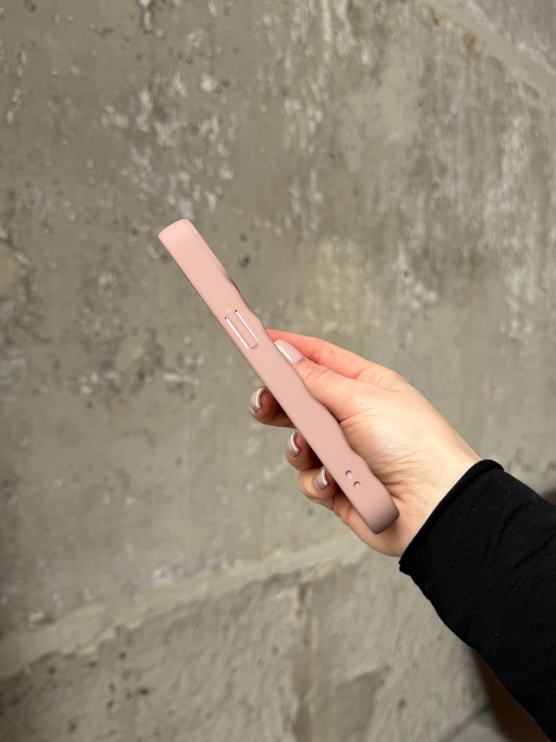 Чехол матовый волнистый Wave Case для iPhone 14+ Powder (06)