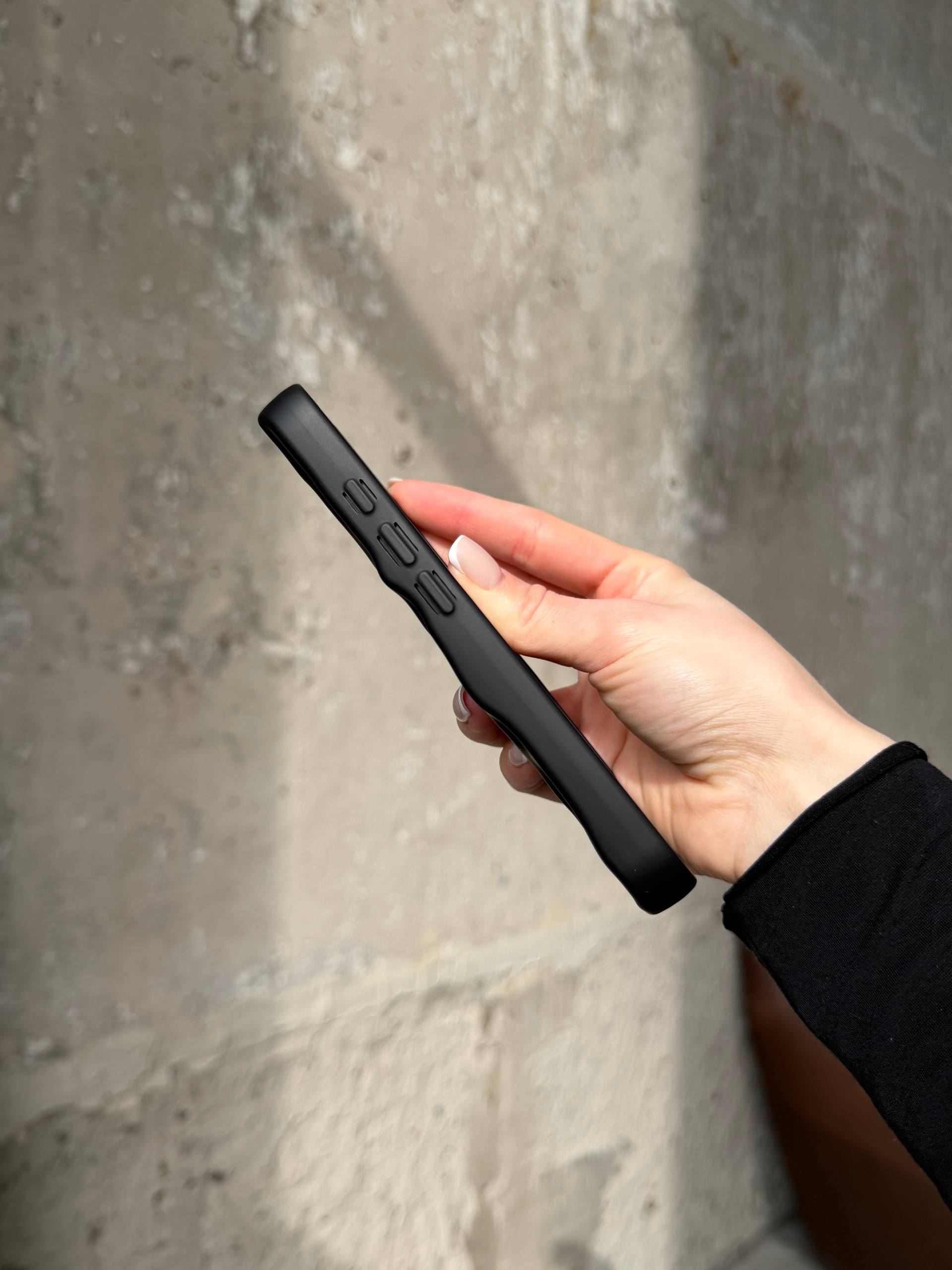 Чохол матовий хвилястий Wave Case на iPhone 17 Black (07)