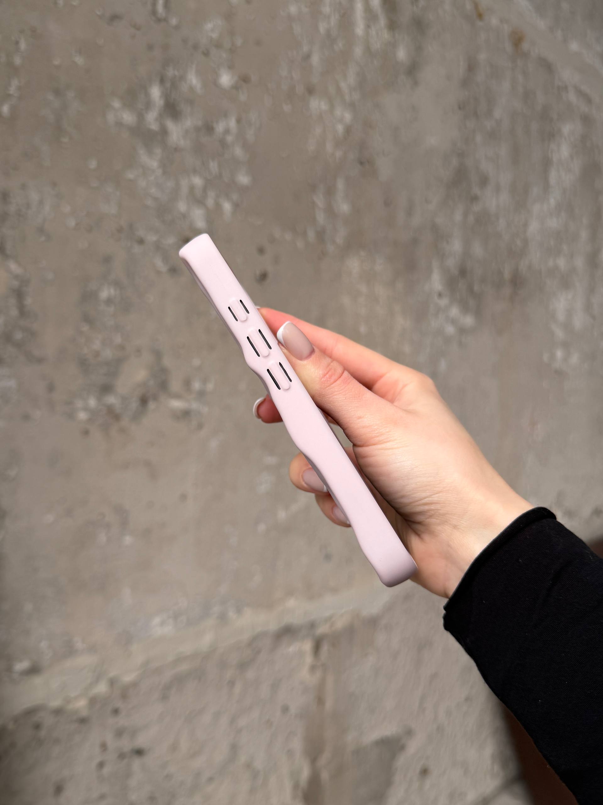 Чохол матовий хвилястий Wave Case на iPhone 17 Chalk Pink (04)