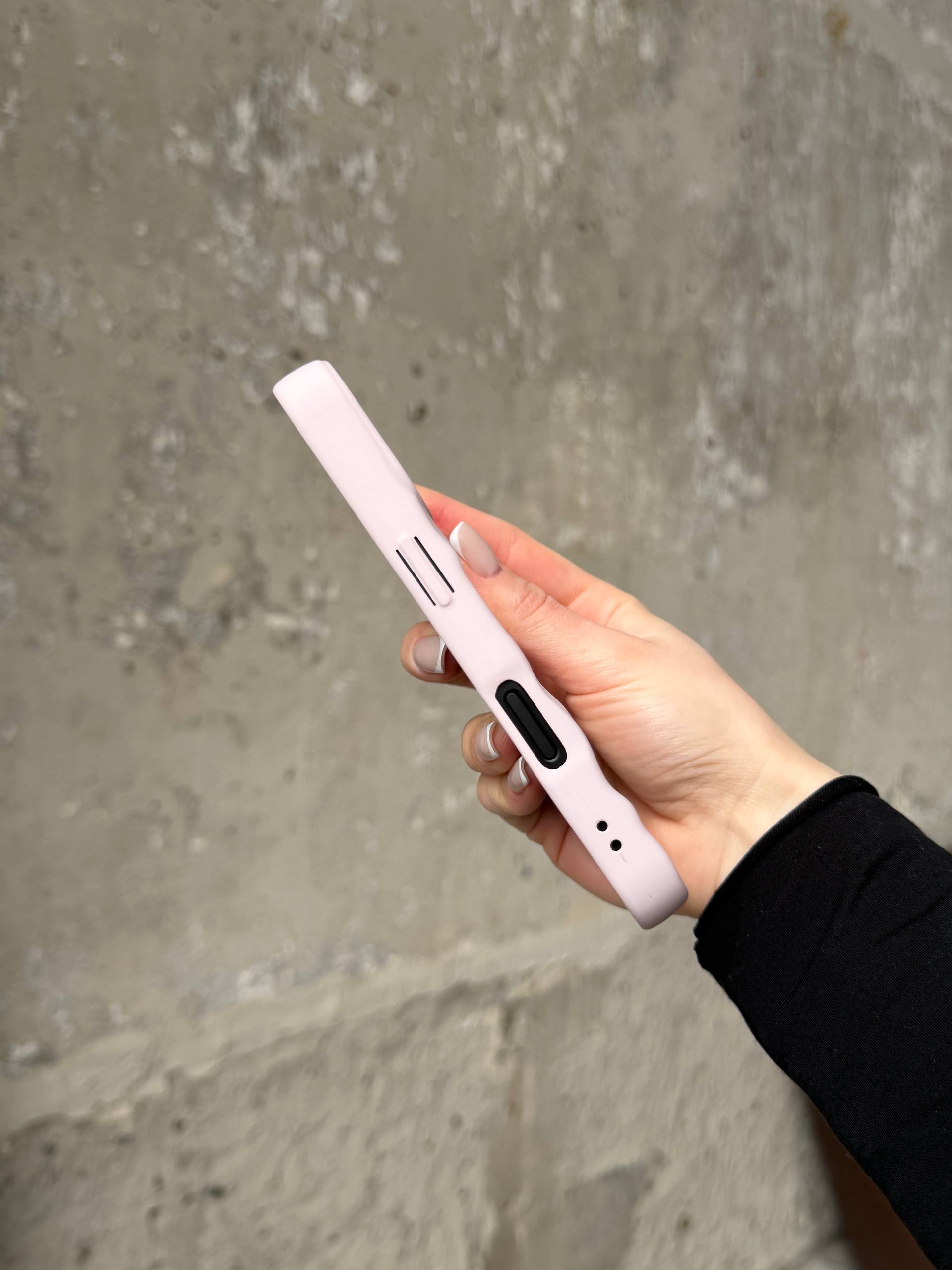 Чохол матовий хвилястий Wave Case на iPhone 17 Chalk Pink (04)