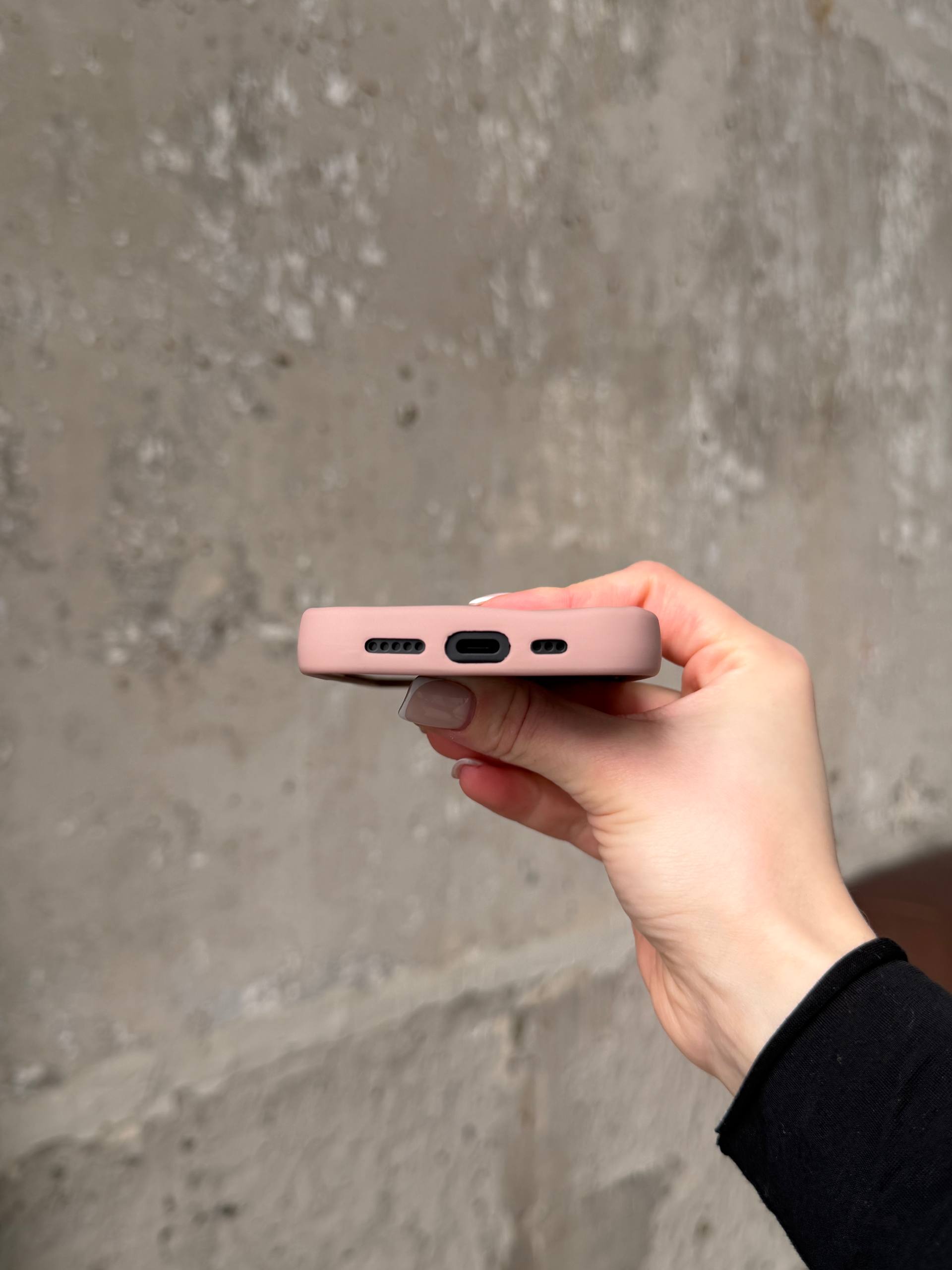 Чехол матовый волнистый Wave Case на iPhone 17 Powder (06)