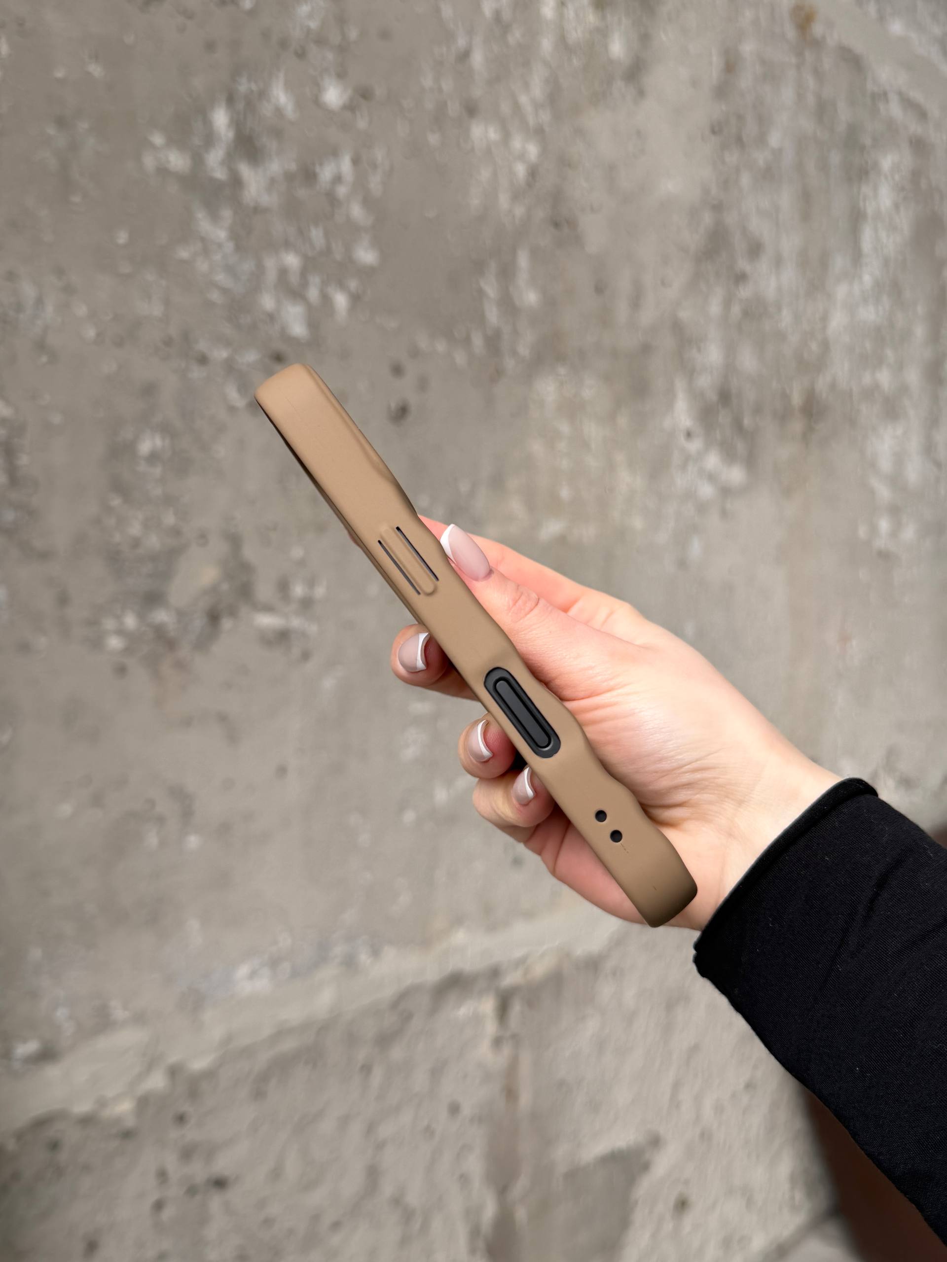 Чохол матовий хвилястий Wave Case на iPhone 17 Milk Chocolate (05)