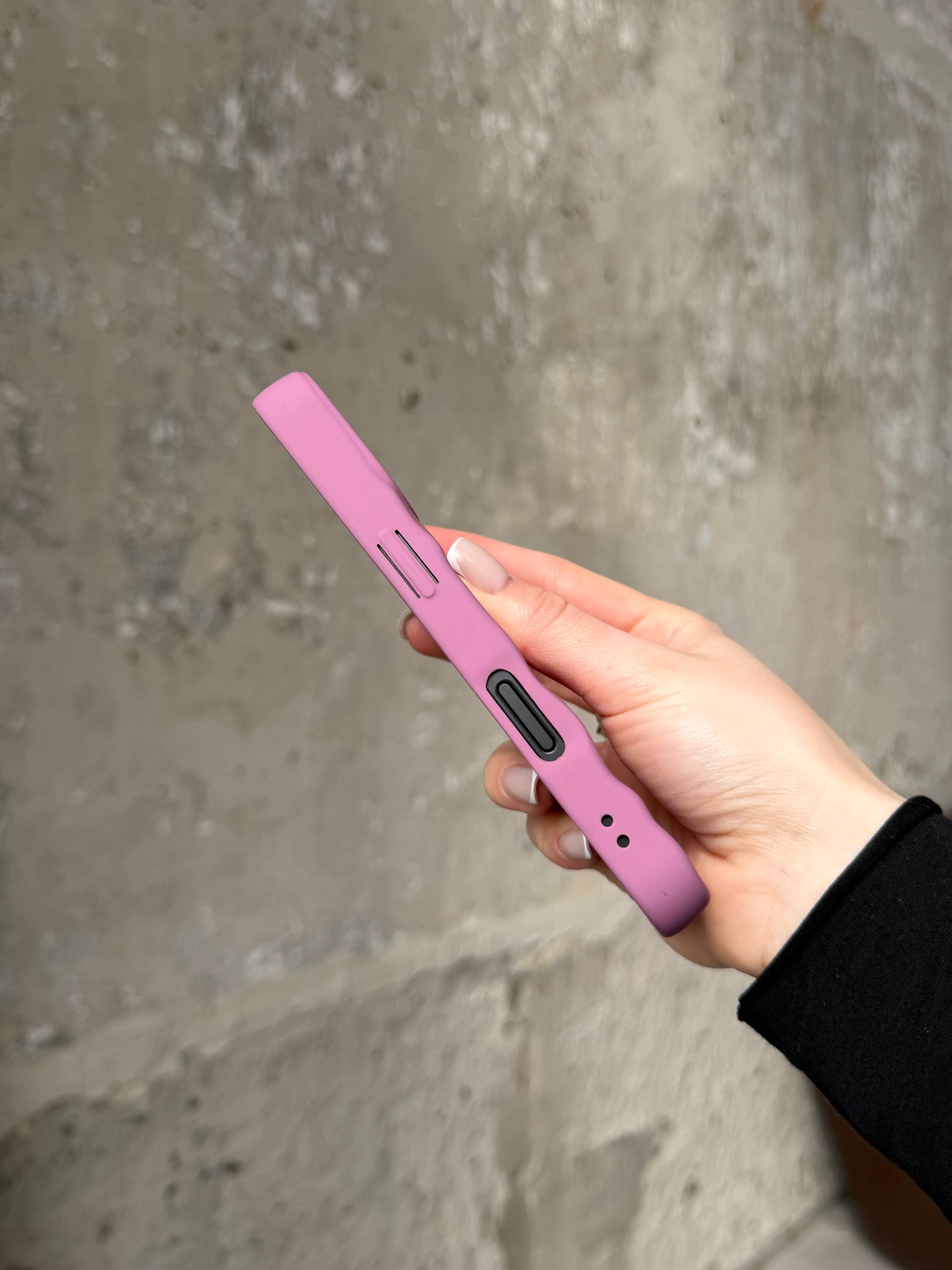 Чехол матовый волнистый Wave Case для iPhone 17 Mauve (08)