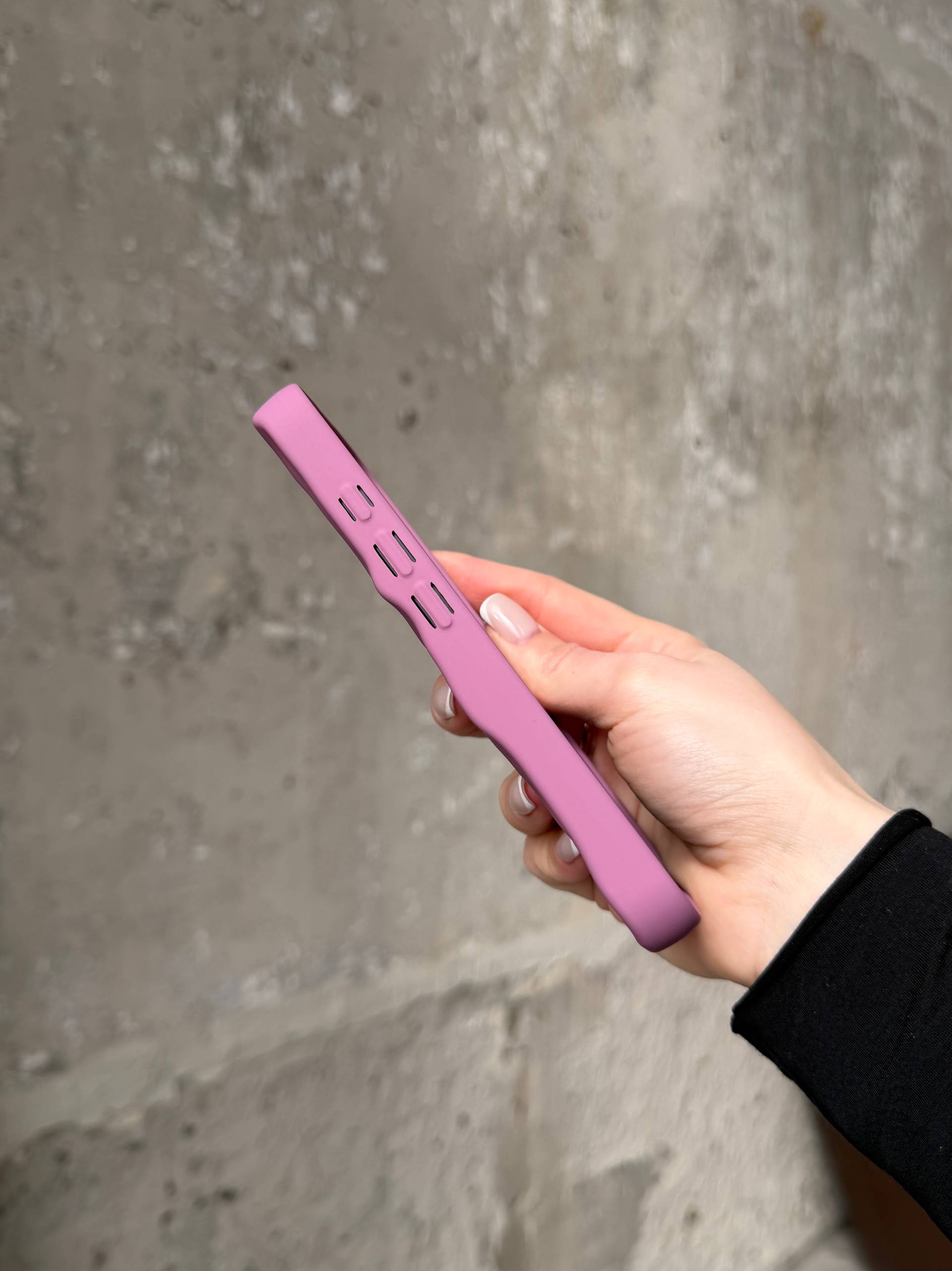 Чехол матовый волнистый Wave Case для iPhone 17 Mauve (08)