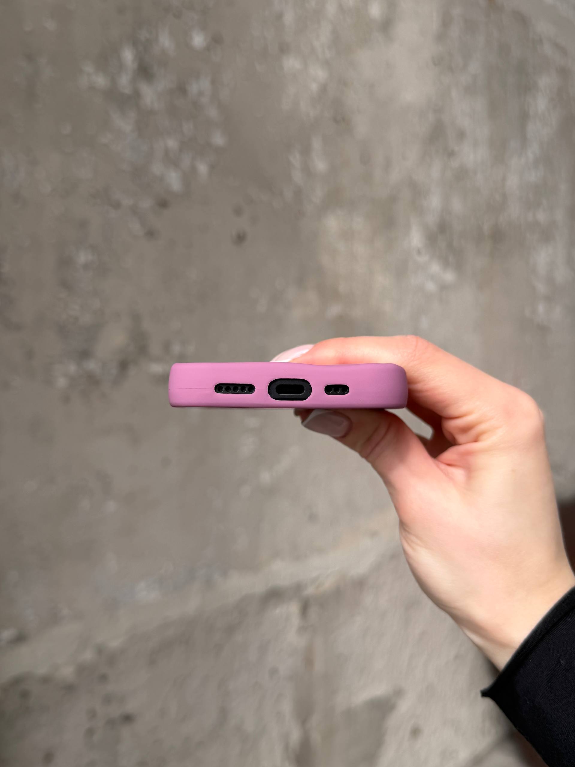 Чехол матовый волнистый Wave Case для iPhone 17 Mauve (08)