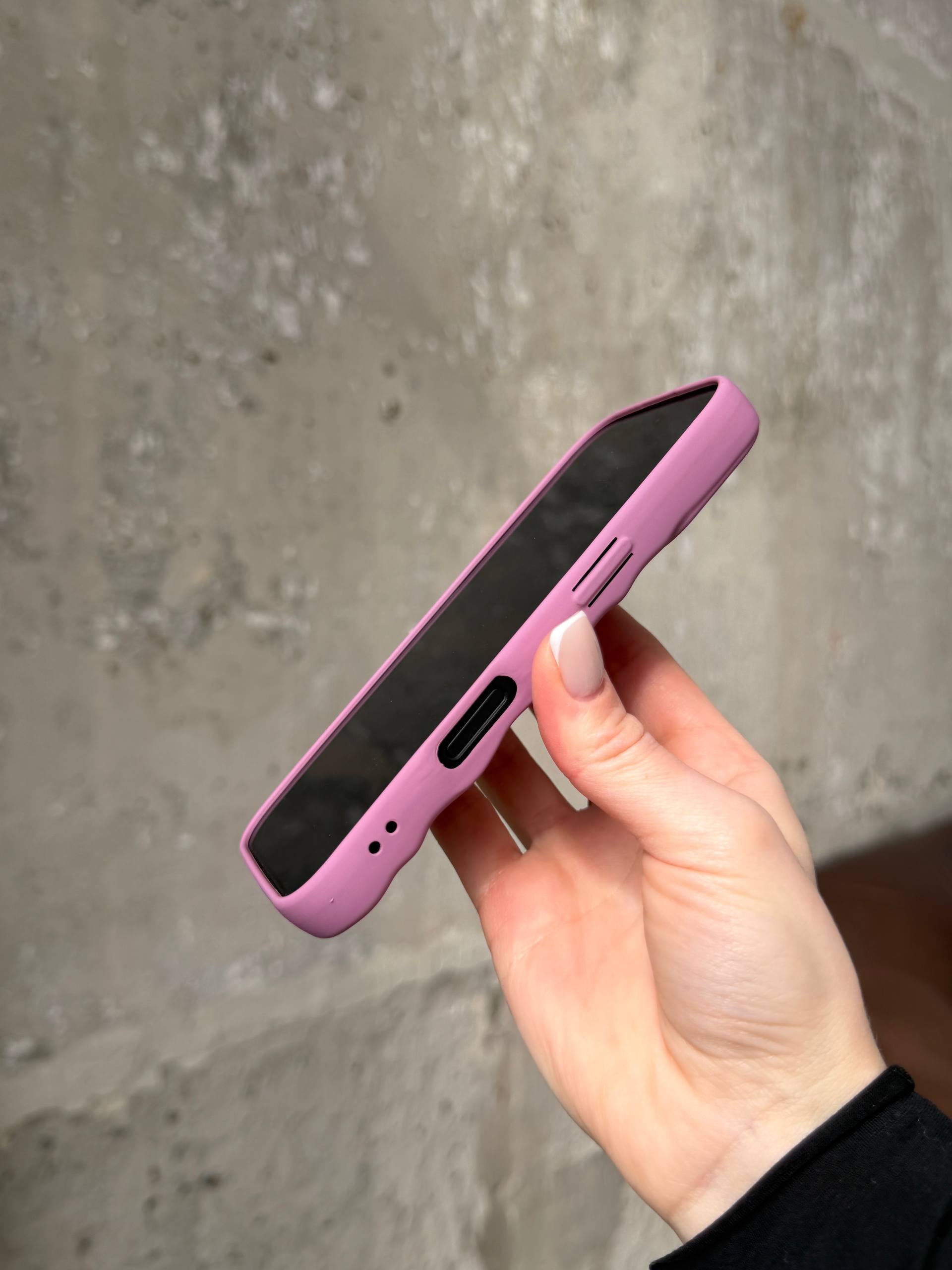 Чехол матовый волнистый Wave Case для iPhone 17 Mauve (08)