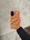 Чохол матовий хвилястий Wave Case на iPhone 16 Brown (03)