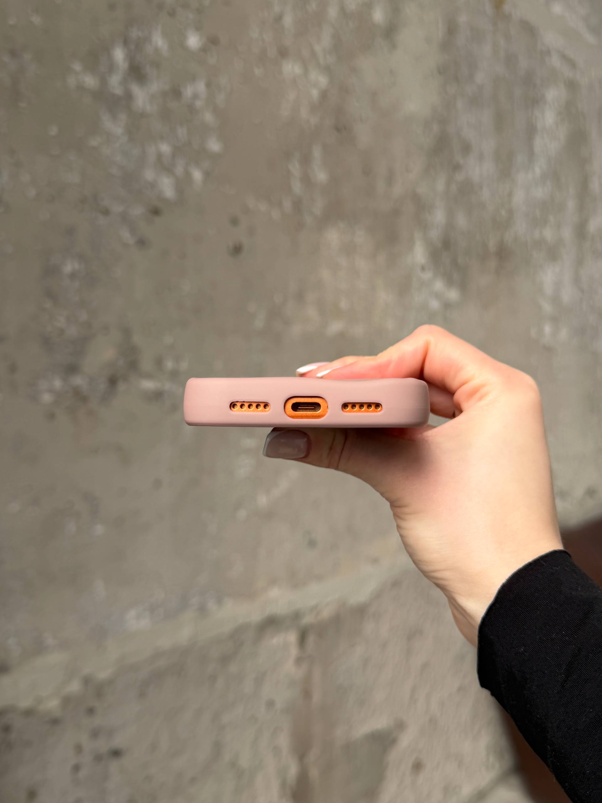 Чехол матовый волнистый Wave Case на iPhone 17 Pro Max Powder (06)