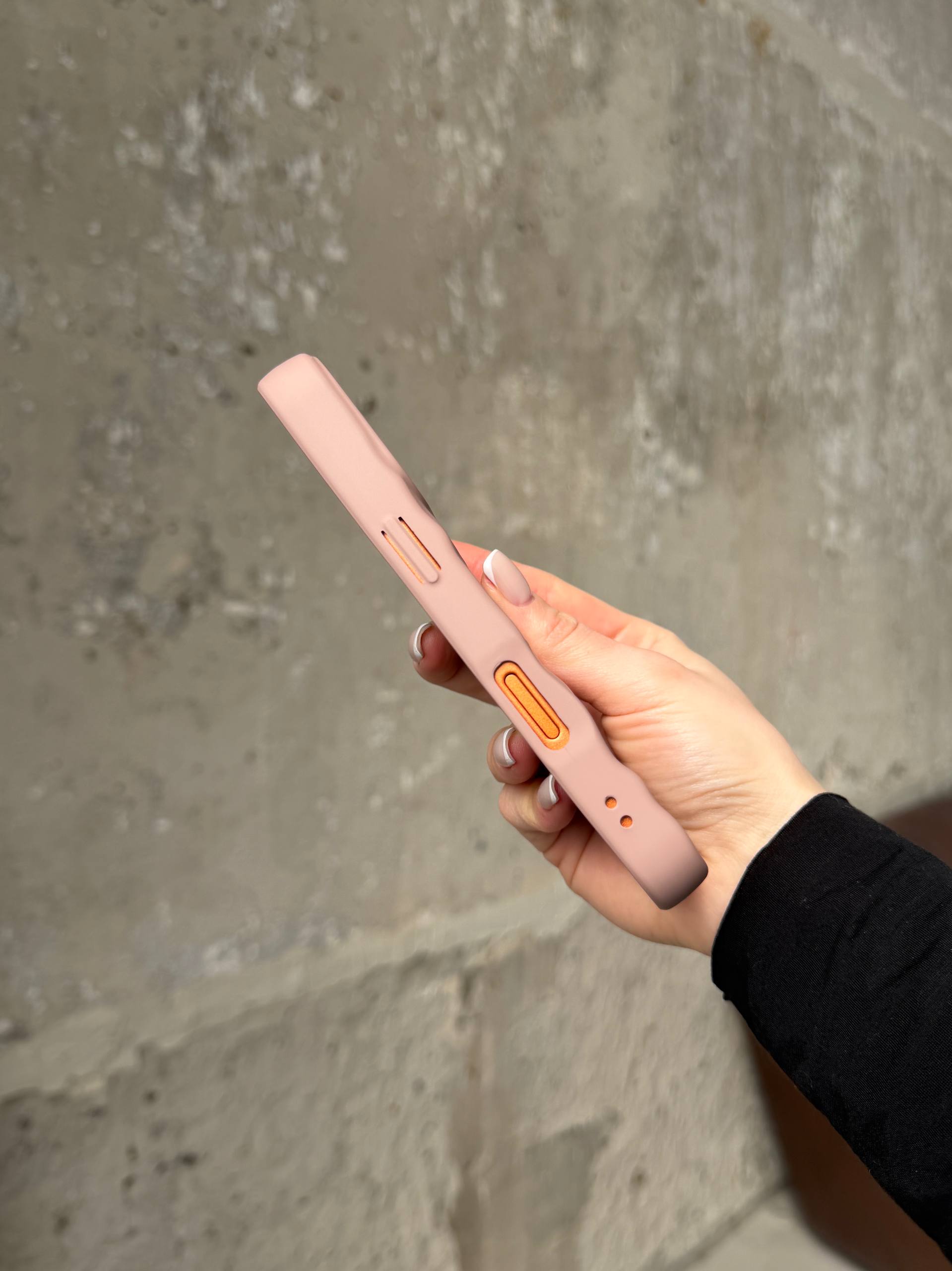 Чехол матовый волнистый Wave Case на iPhone 17 Pro Max Powder (06)