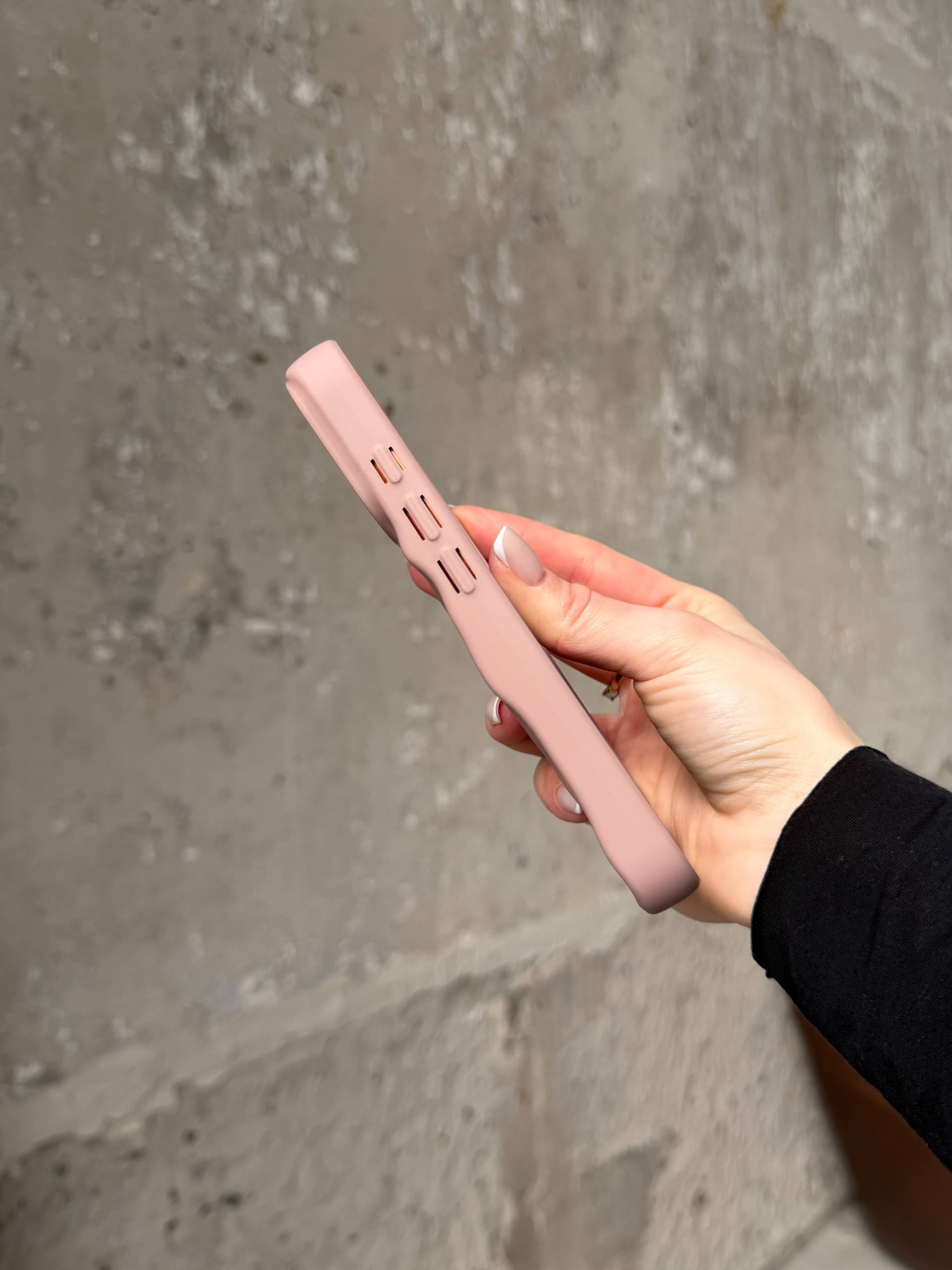 Чехол матовый волнистый Wave Case на iPhone 17 Pro Max Powder (06)