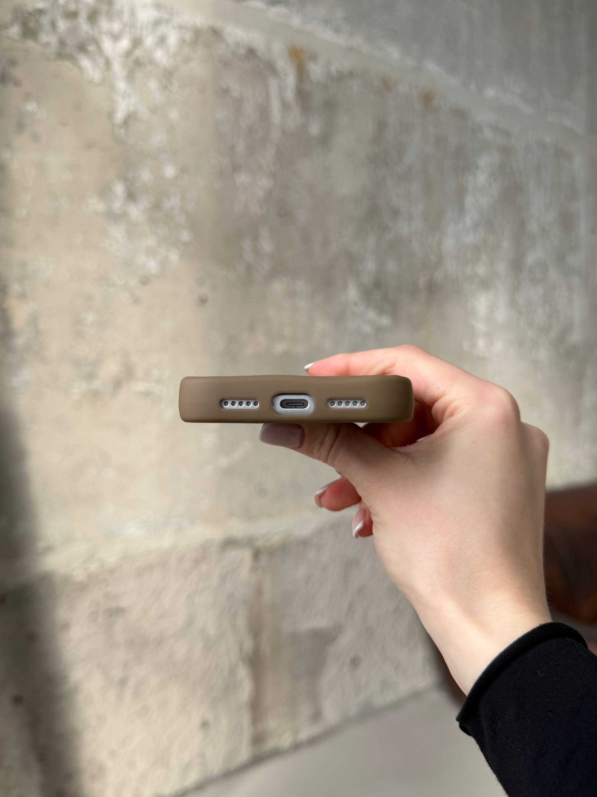 Чохол матовий хвилястий Wave Case на iPhone 17 Pro Max Milk Chocolate (05)