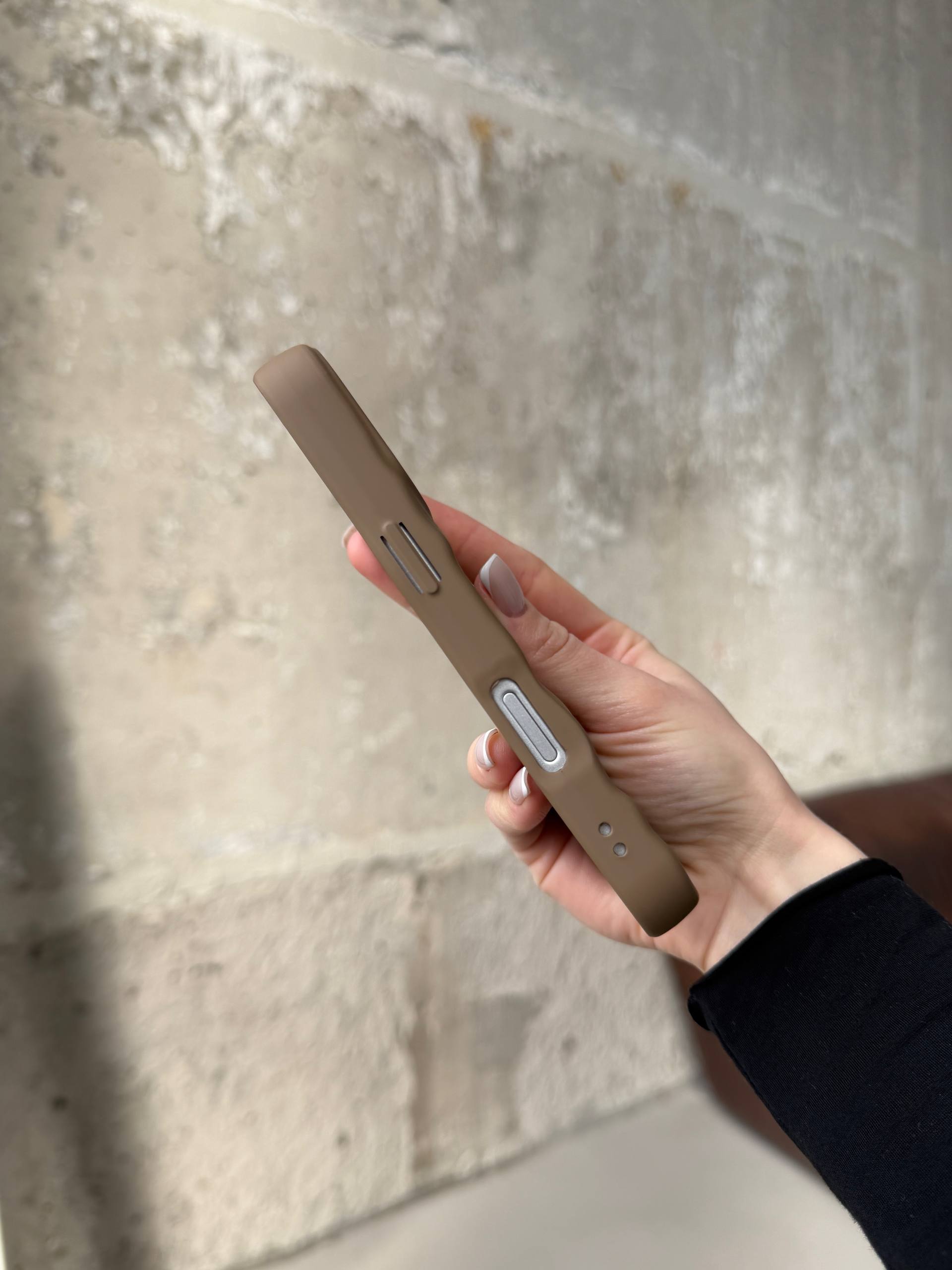 Чохол матовий хвилястий Wave Case на iPhone 17 Pro Max Milk Chocolate (05)