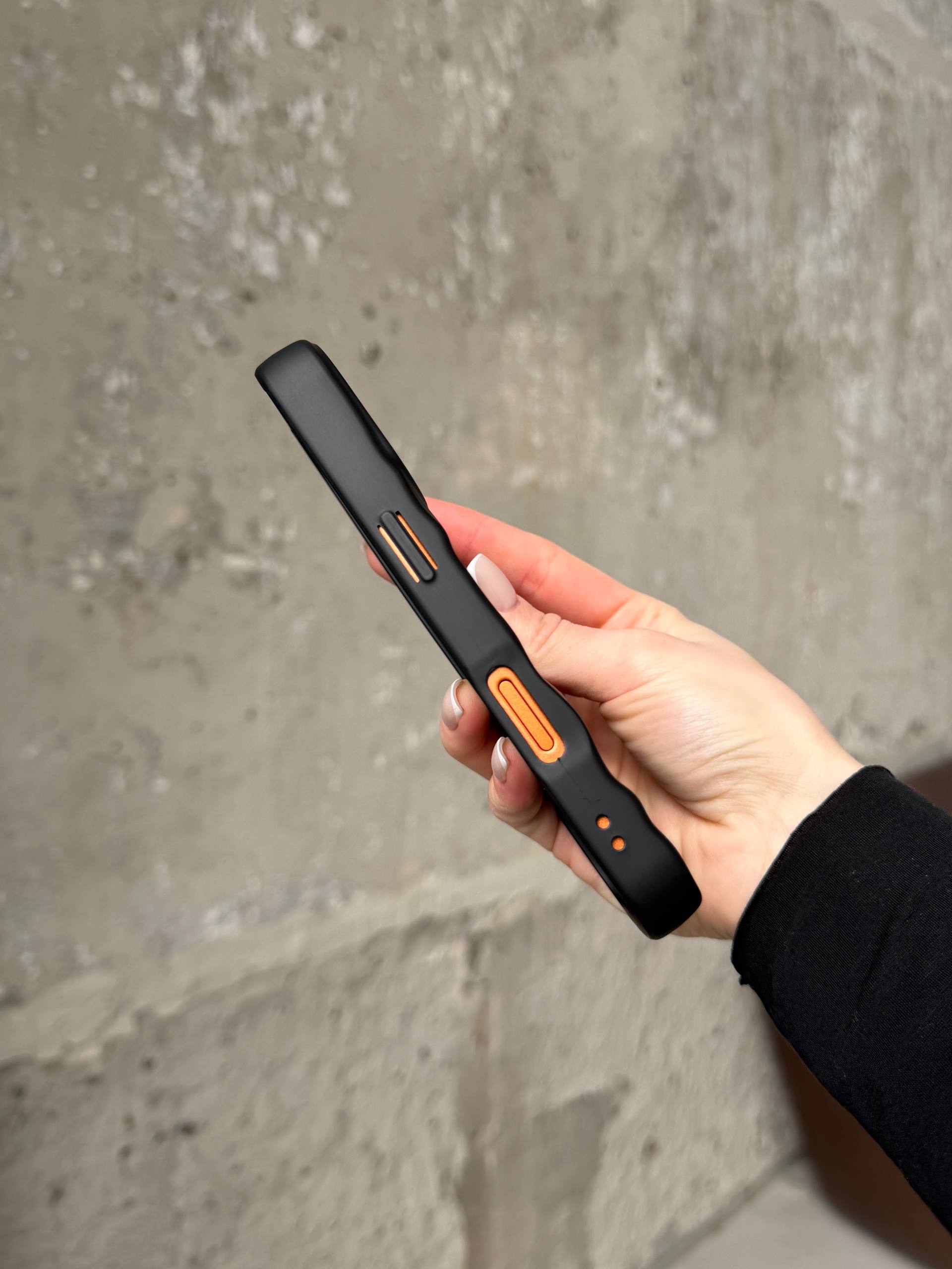 Чехол матовый волнистый Wave Case для iPhone 17 Pro Max Black (07)