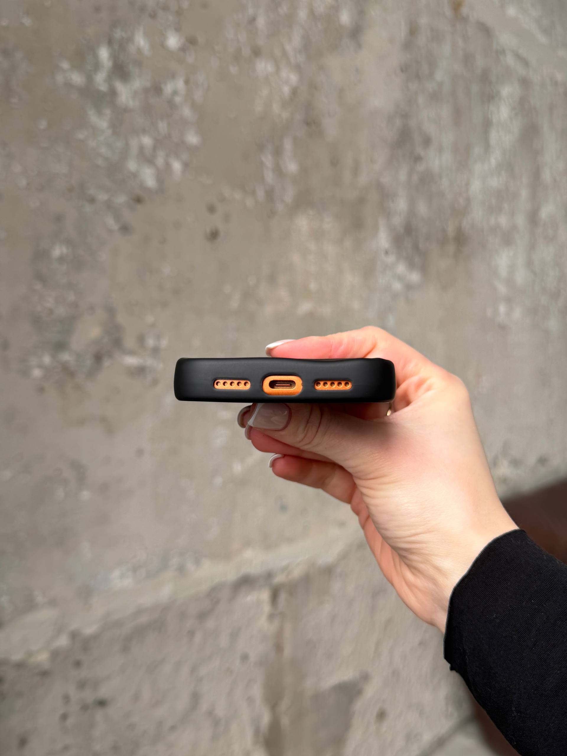 Чехол матовый волнистый Wave Case для iPhone 17 Pro Max Black (07)