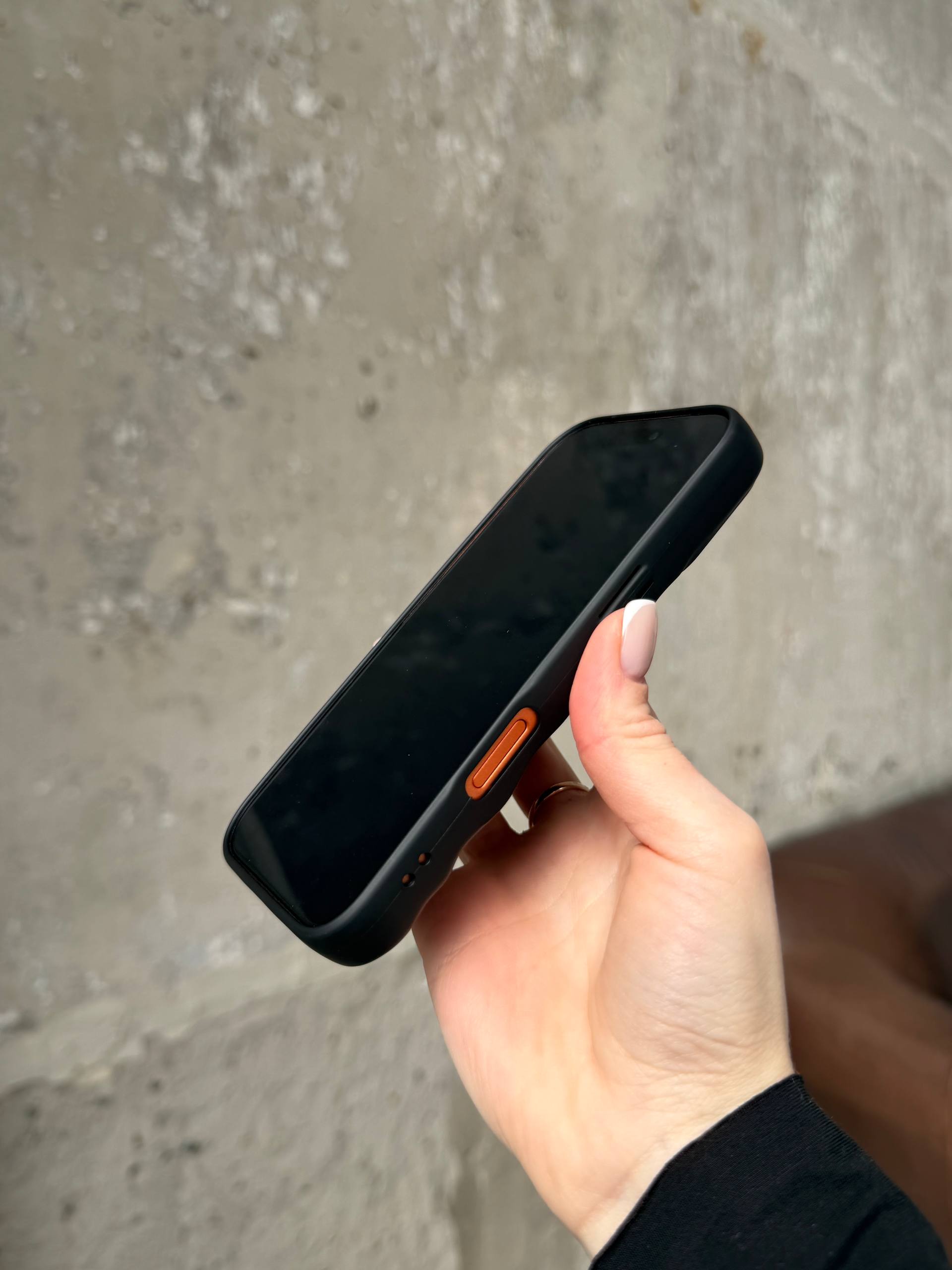 Чехол матовый волнистый Wave Case для iPhone 17 Pro Max Black (07)