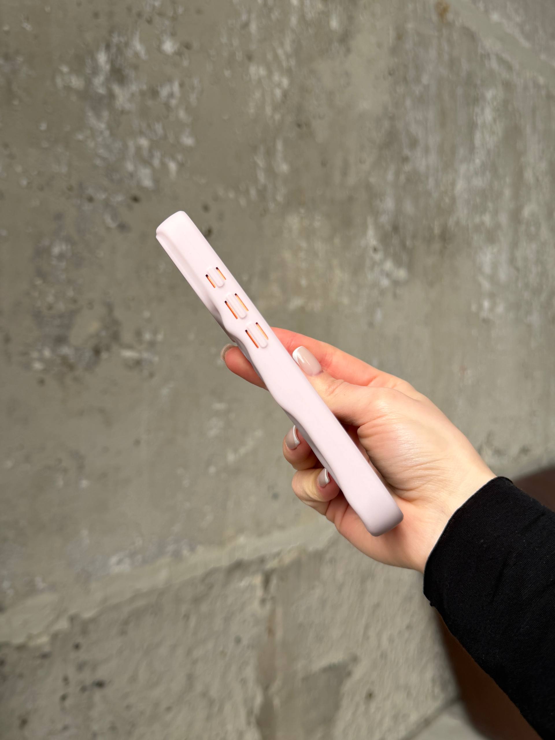 Чохол матовий хвилястий Wave Case на iPhone 17 Pro Max Chalk Pink (04)