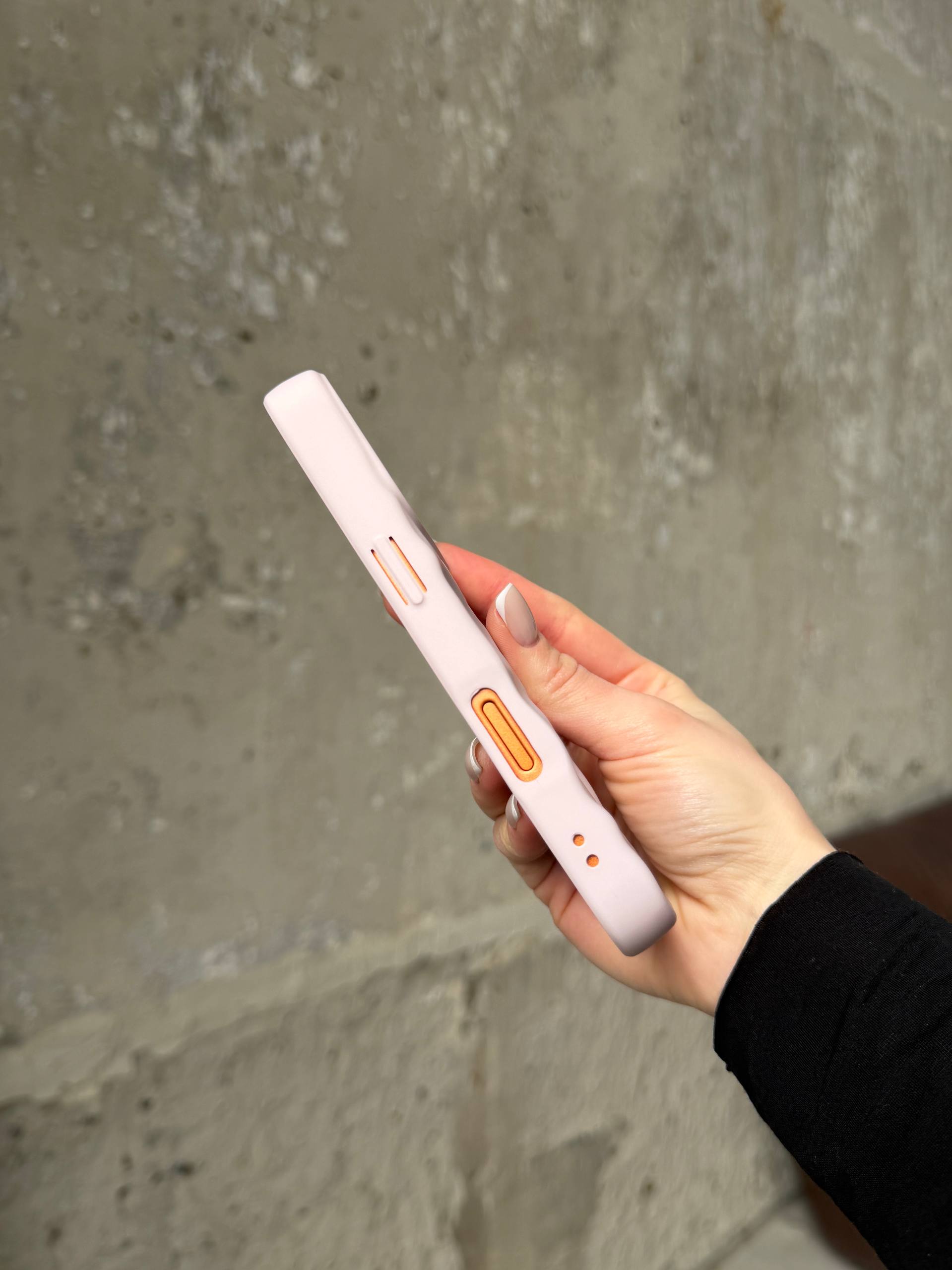 Чохол матовий хвилястий Wave Case на iPhone 17 Pro Max Chalk Pink (04)