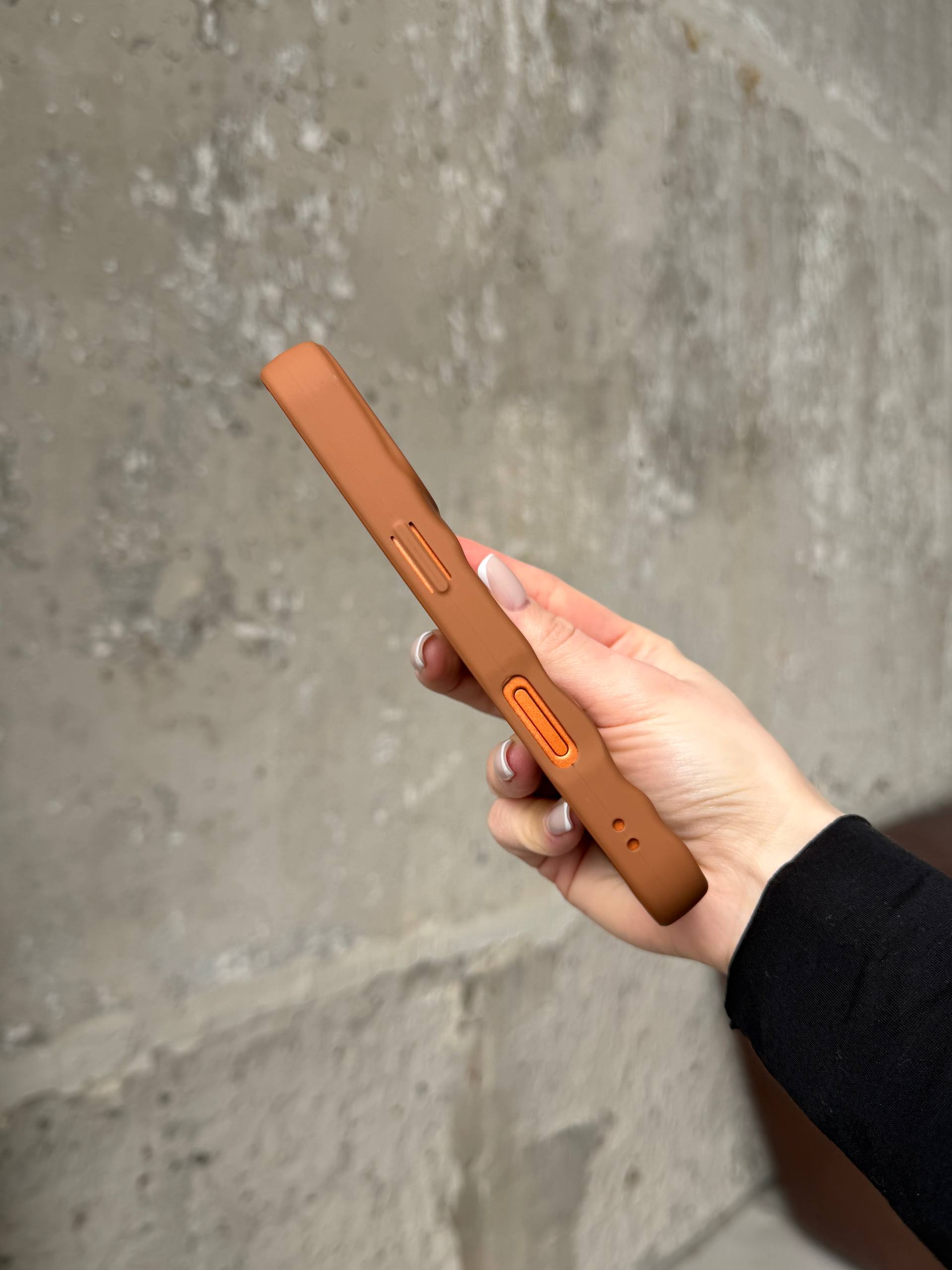 Чехол матовый волнистый Wave Case для iPhone 17 Pro Max Brown (03)