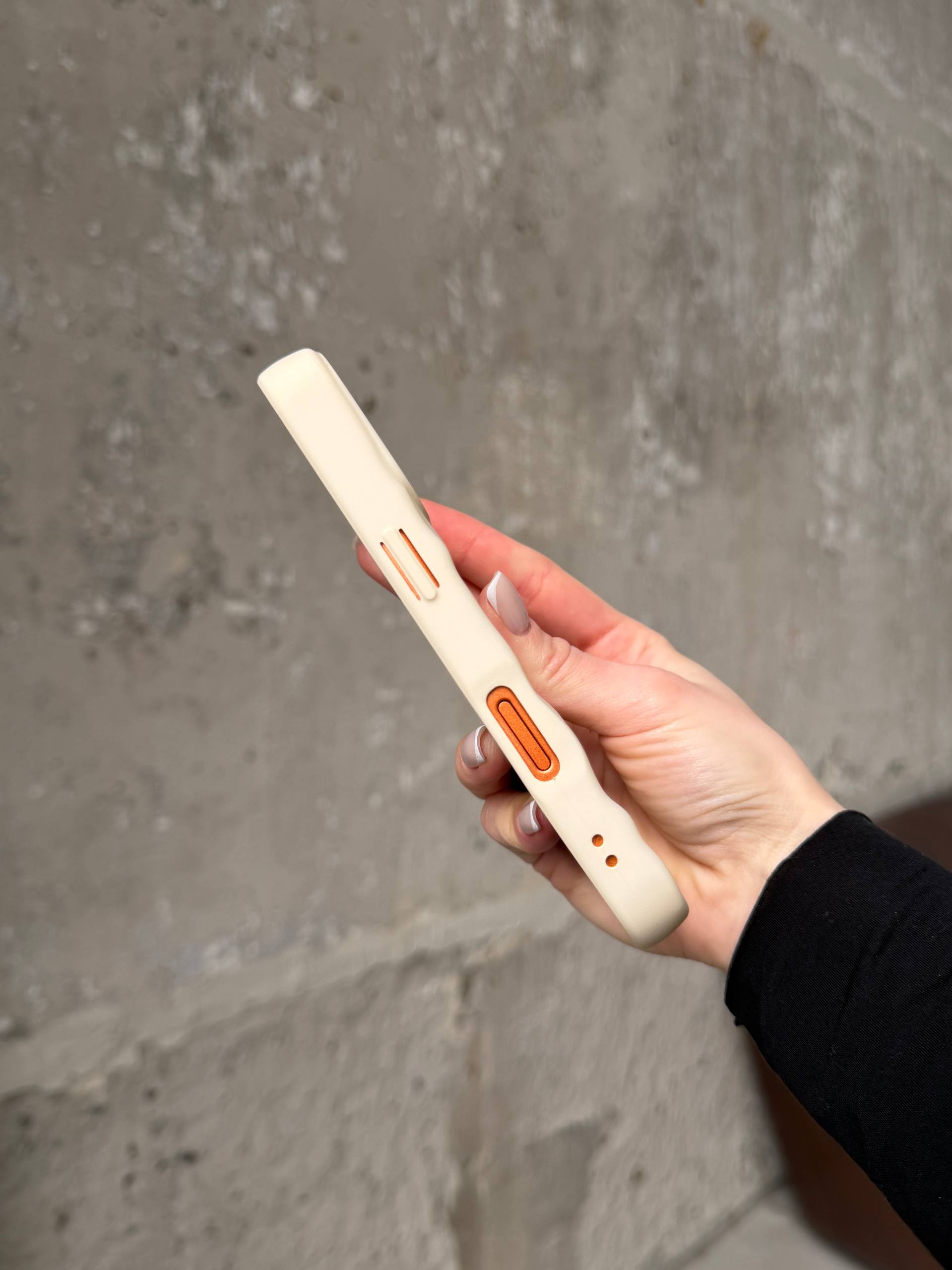 Чехол матовый волнистый Wave Case для iPhone 17 Pro Max Beige (01)