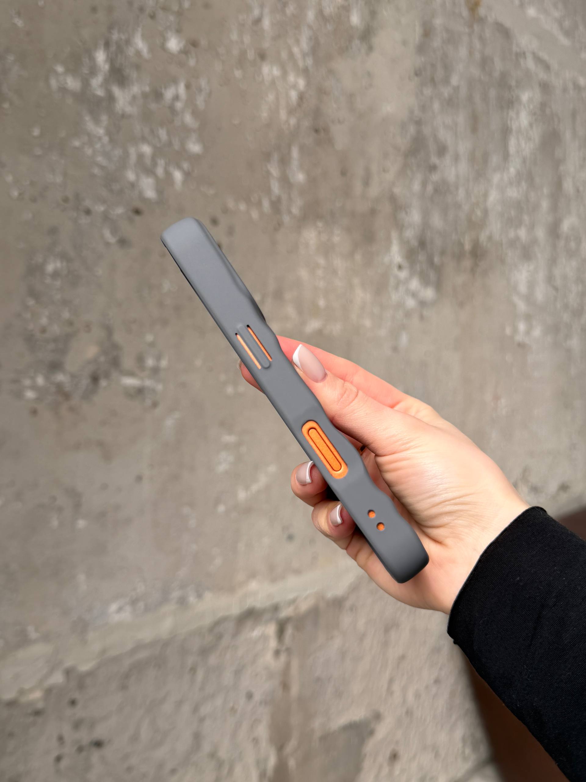 Чехол матовый волнистый Wave Case для iPhone 17 Pro Max Grey (02)