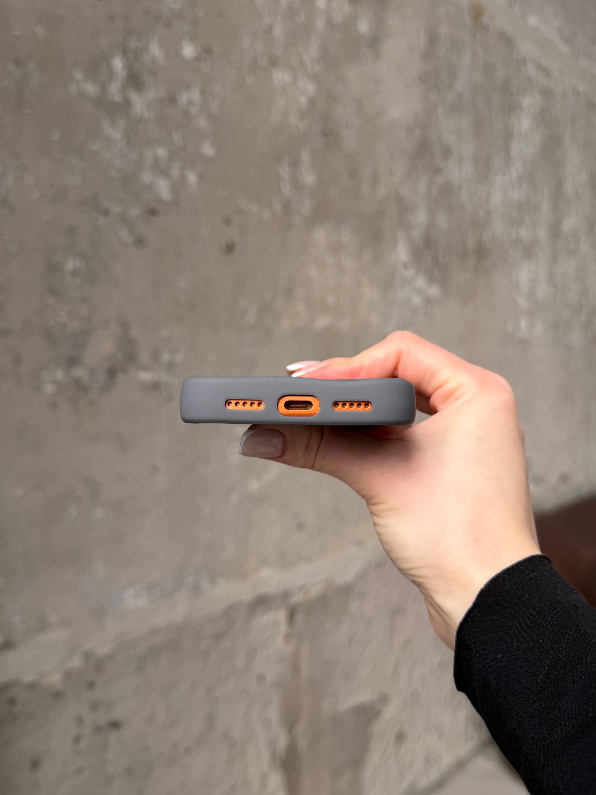 Чехол матовый волнистый Wave Case для iPhone 17 Pro Max Grey (02)