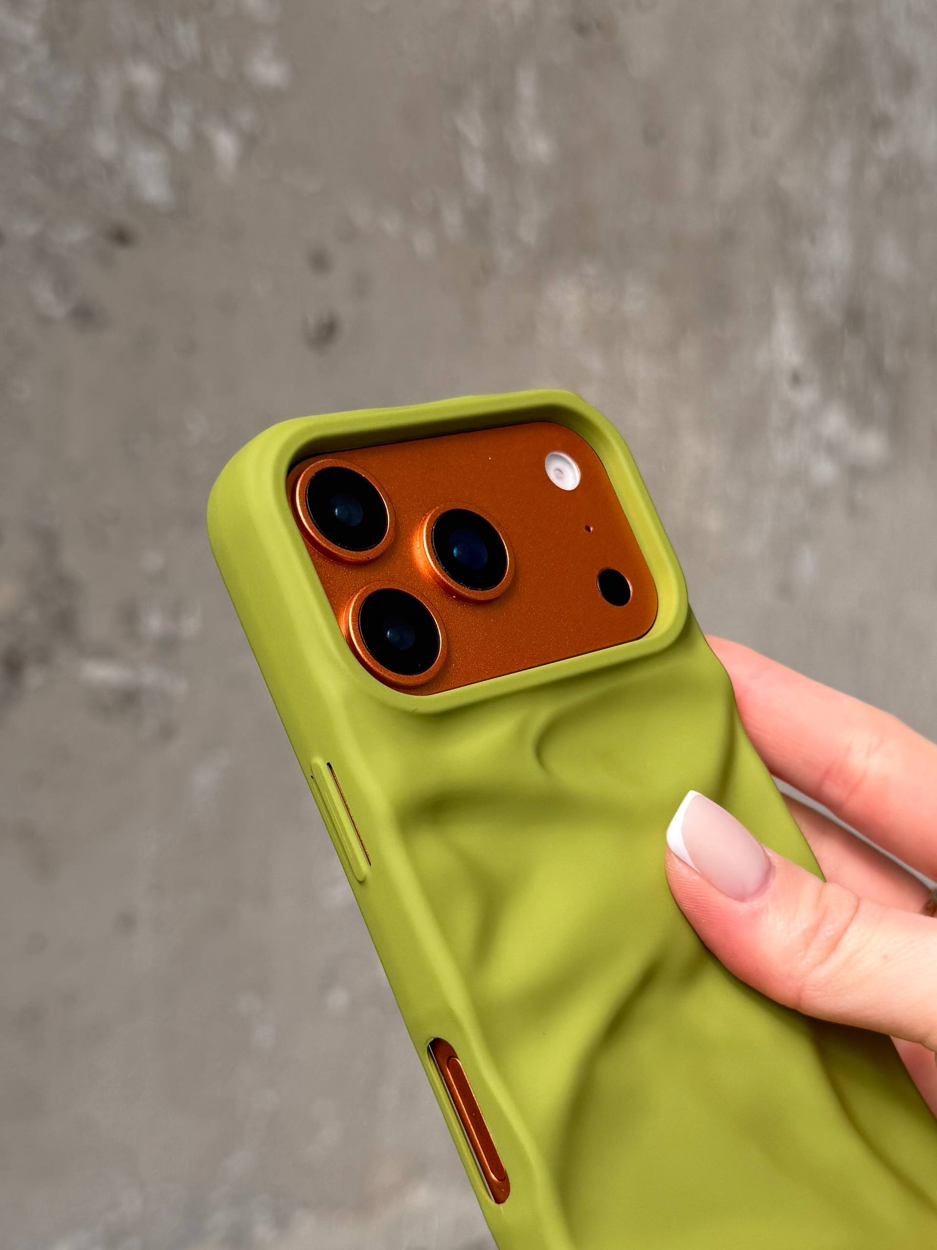 Чохол матовий хвилястий Wave Case на iPhone 17 Pro Max Green (09)