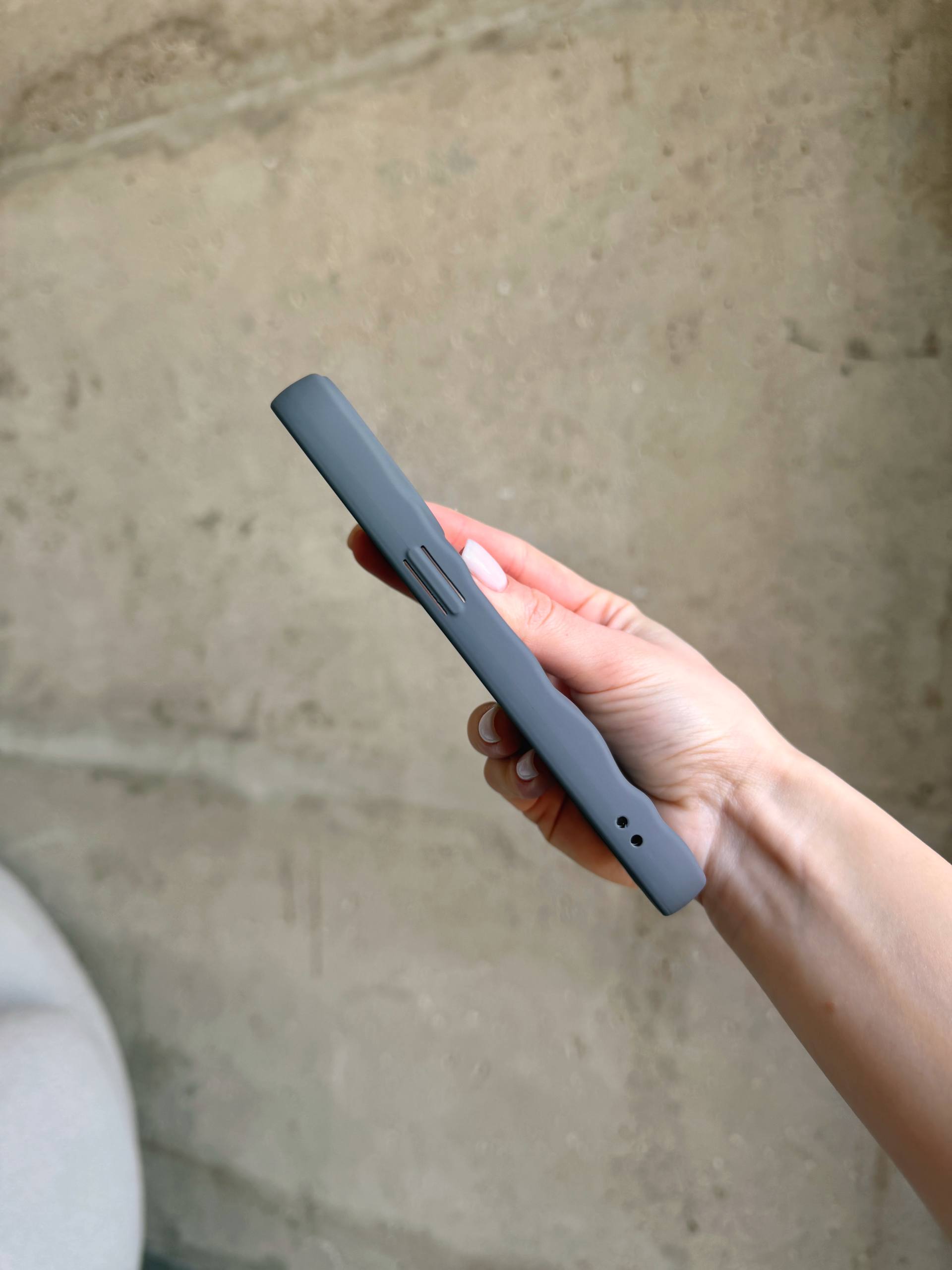 Чехол матовый волнистый Wave Case для iPhone 13 Pro Grey (02)