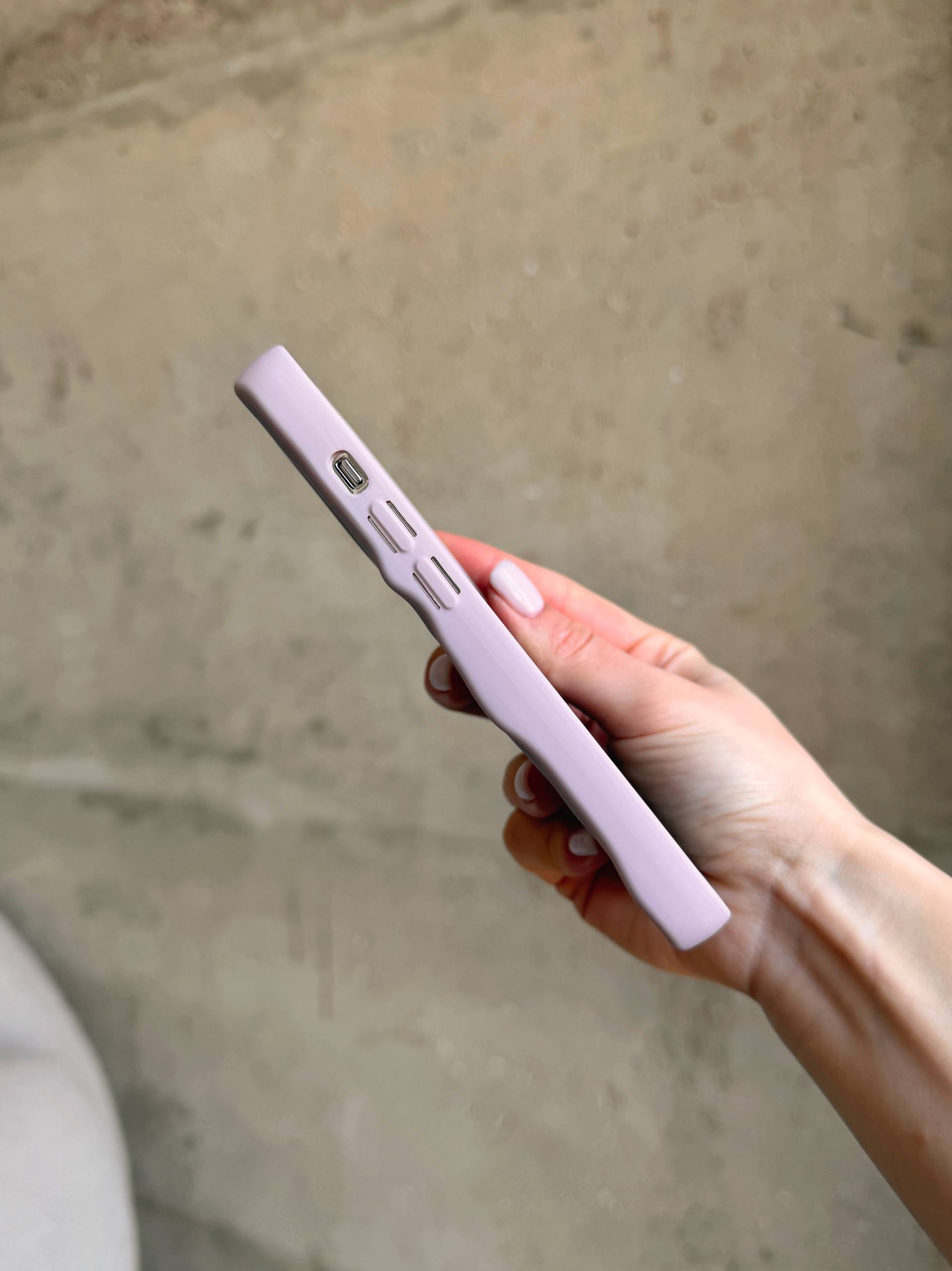Чехол матовый волнистый Wave Case для iPhone 12 Pro Max Chalk Pink (04)
