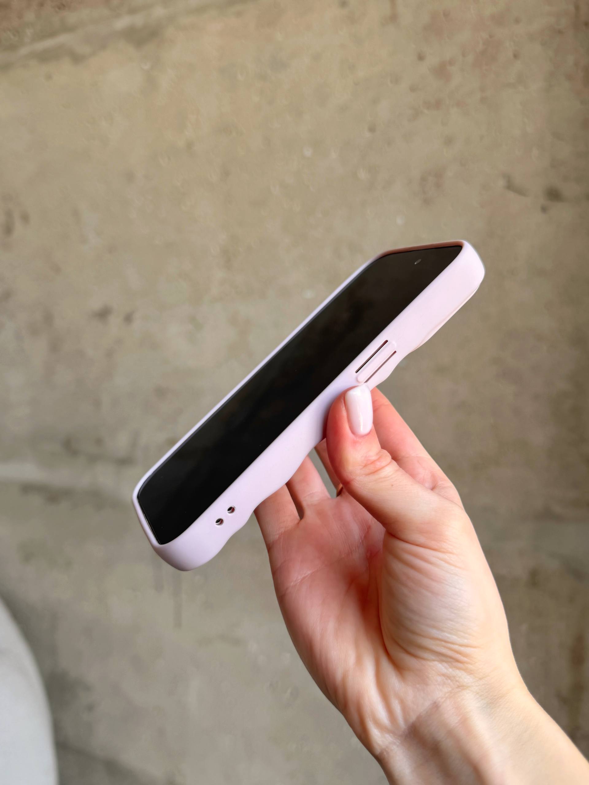 Чехол матовый волнистый Wave Case для iPhone 12 Pro Max Chalk Pink (04)