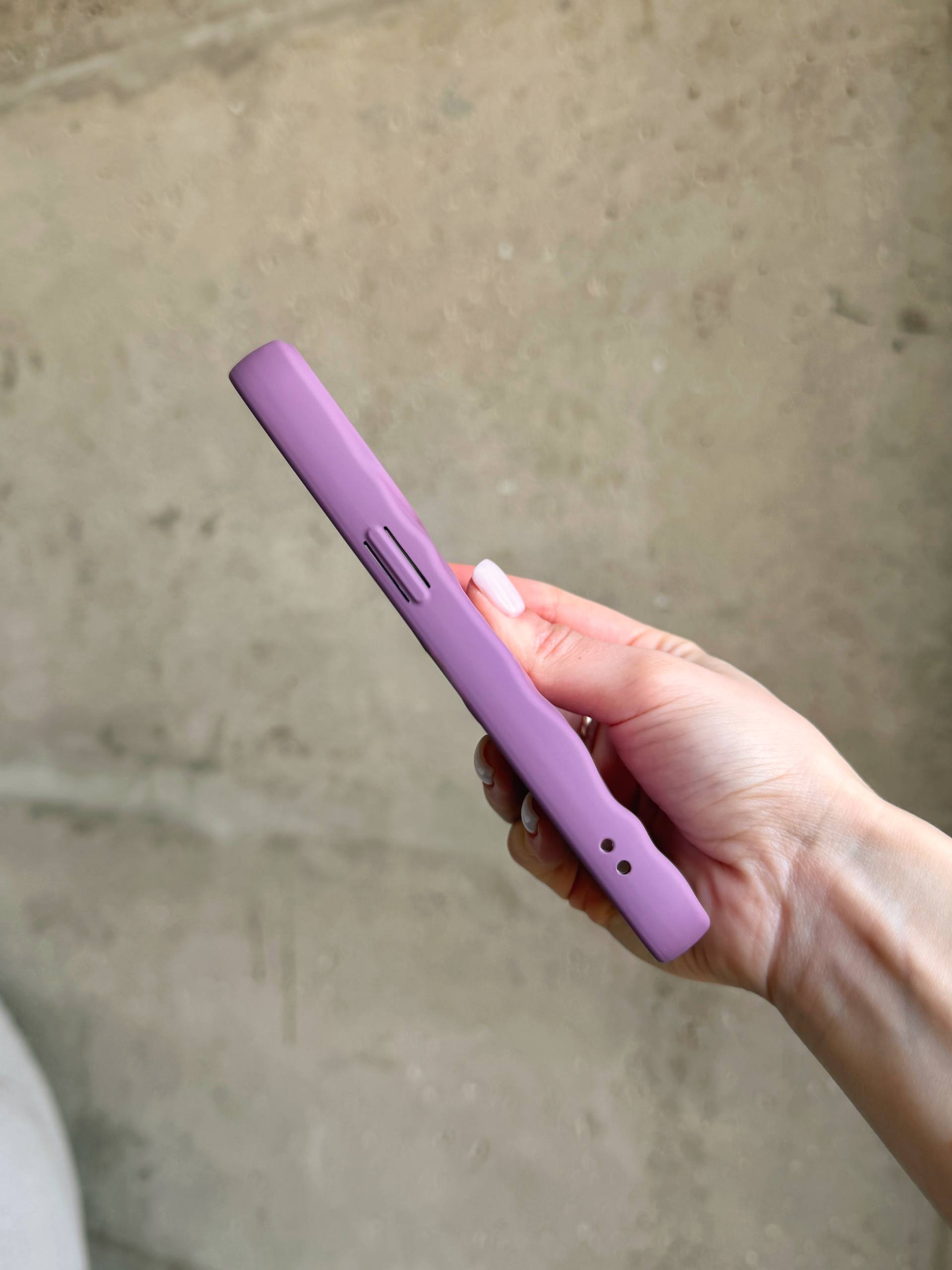 Чехол матовый волнистый Wave Case для iPhone 13 Pro Mauve (08)