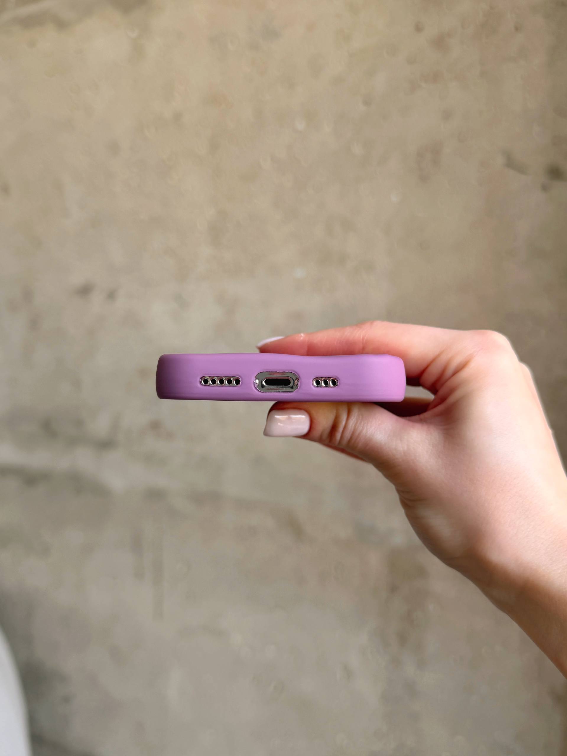 Чехол матовый волнистый Wave Case для iPhone 13 Pro Mauve (08)