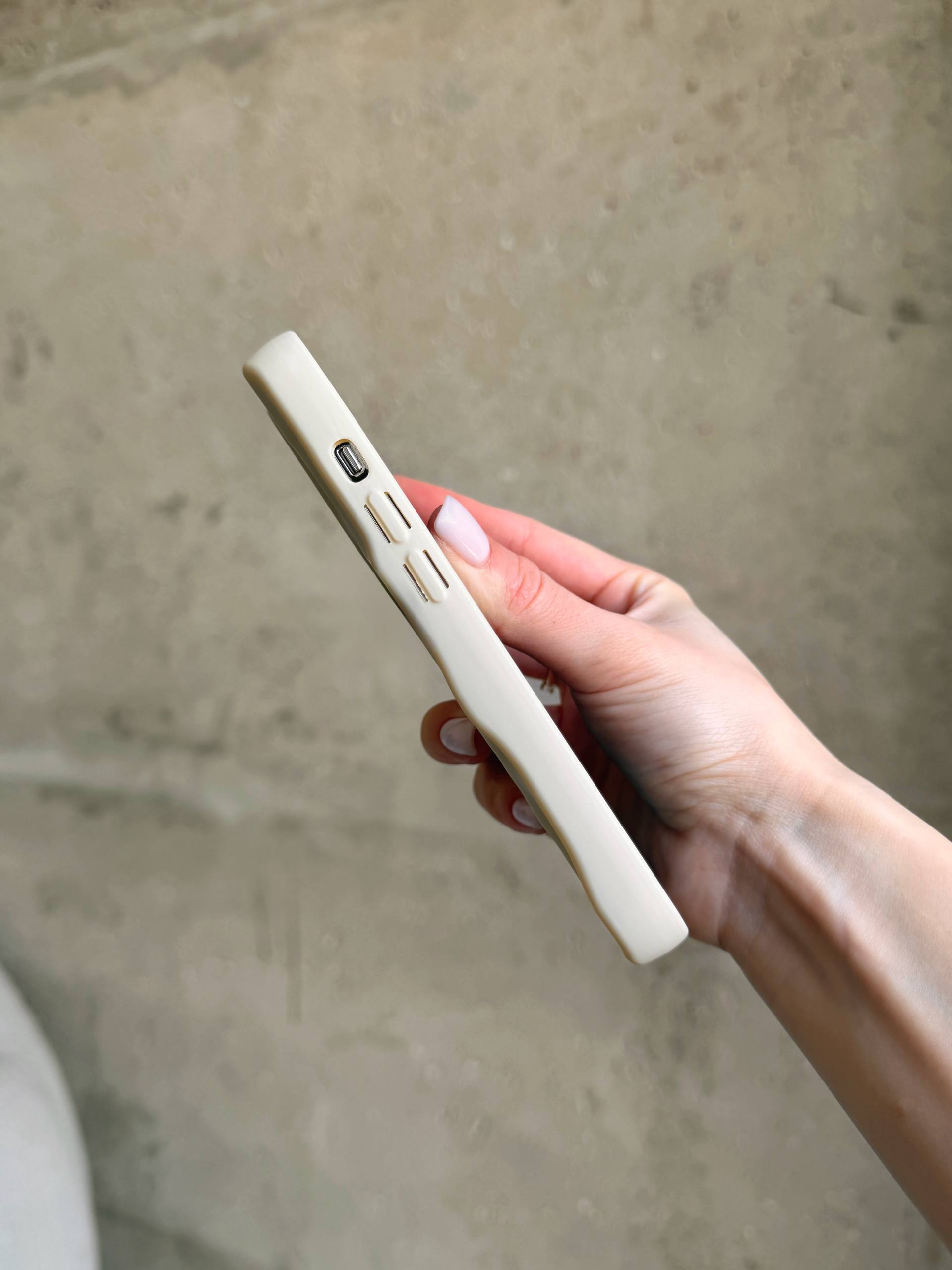 Чохол матовий хвилястий Wave Case на iPhone 12 Pro Max Beige (01)